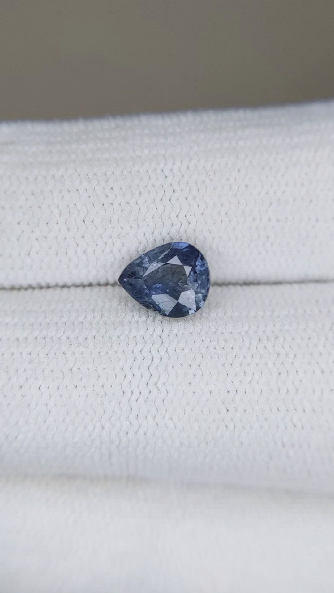 1.30 Ct. Blue Sapphire from Ceylon (Sri Lanka) Size Video