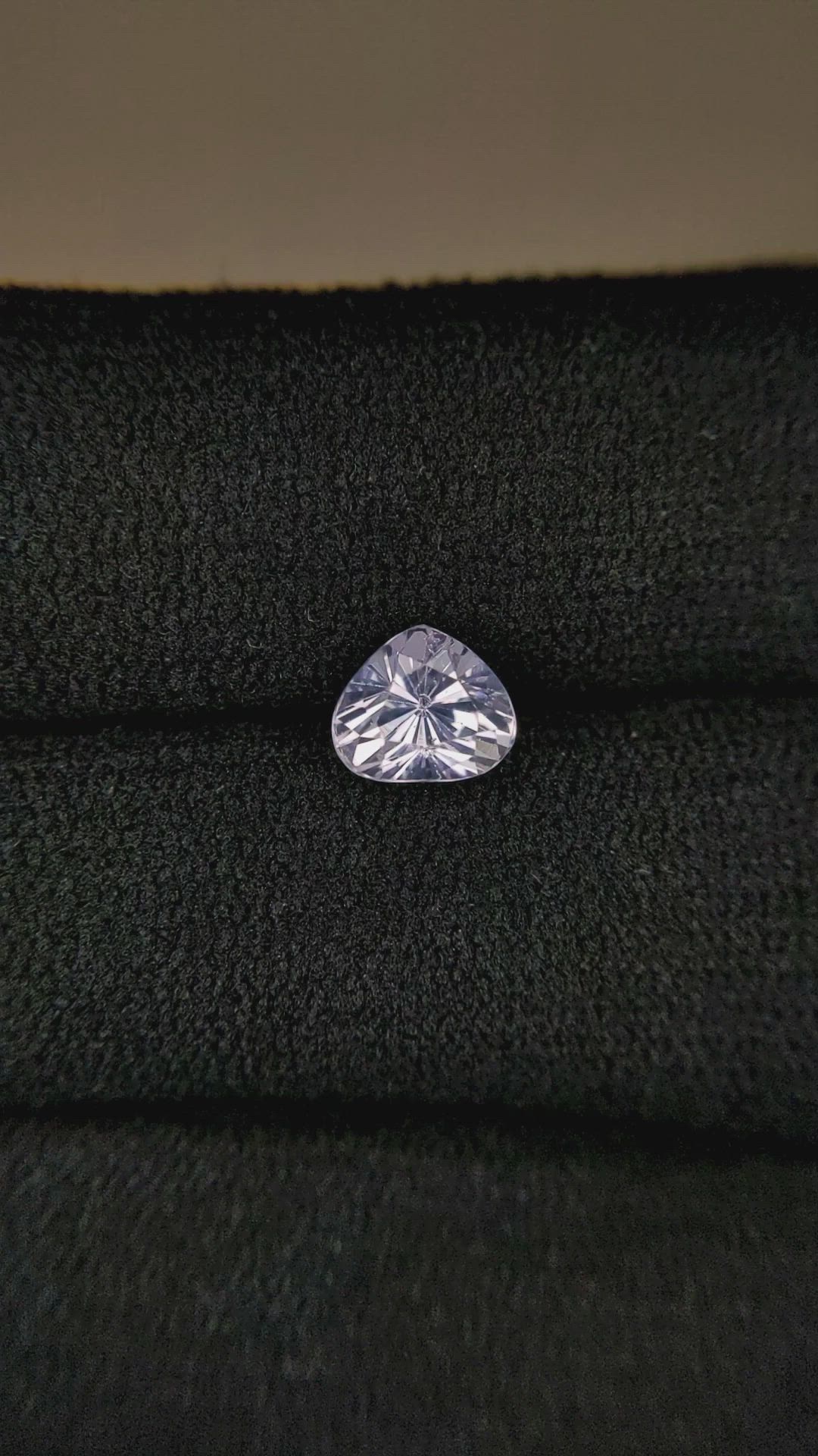 1.18 Ct. White Sapphire from Ceylon (Sri Lanka) Size Video