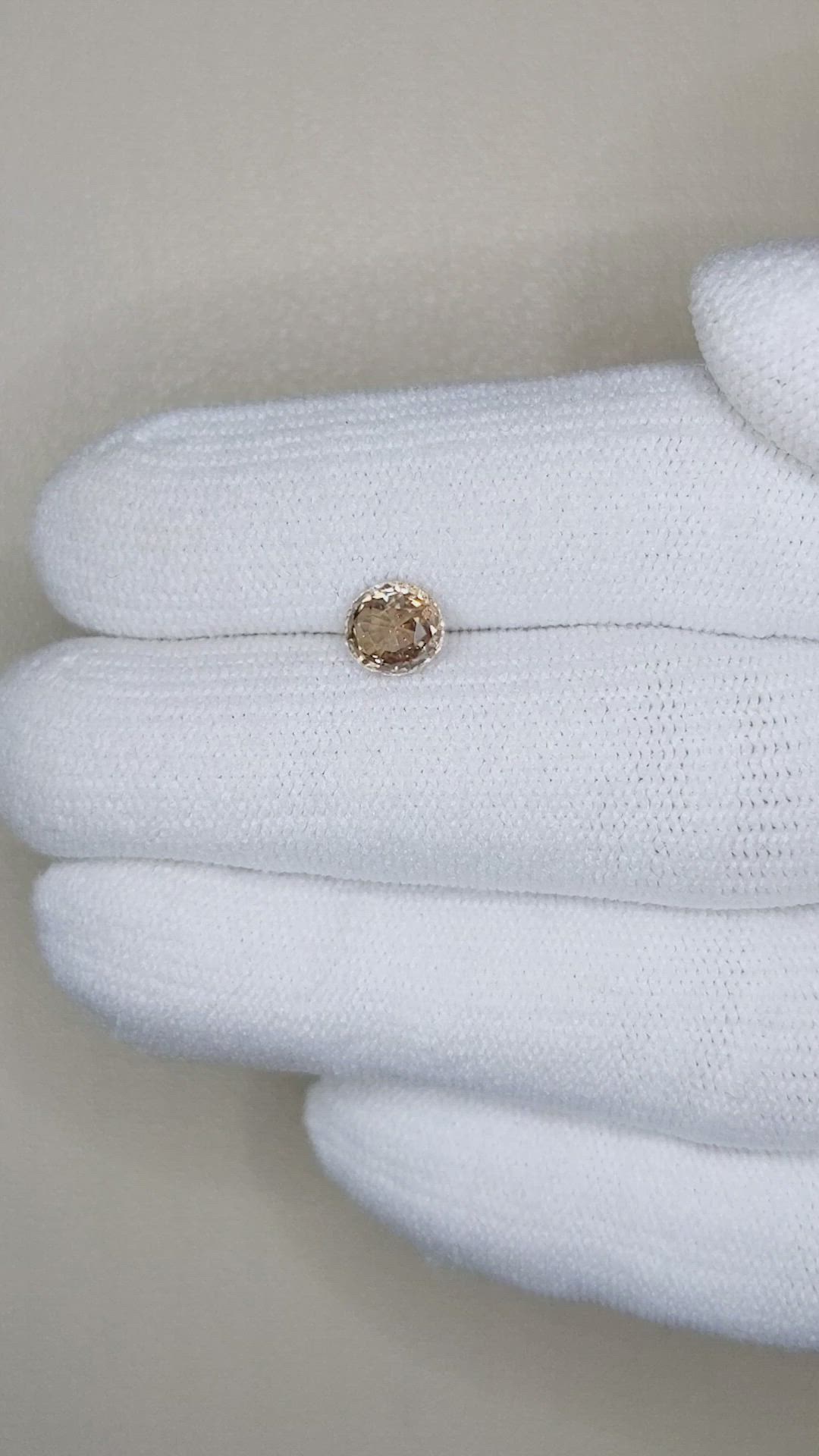 1.15 Ct. Peach Sapphire from Ceylon (Sri Lanka) Size Video