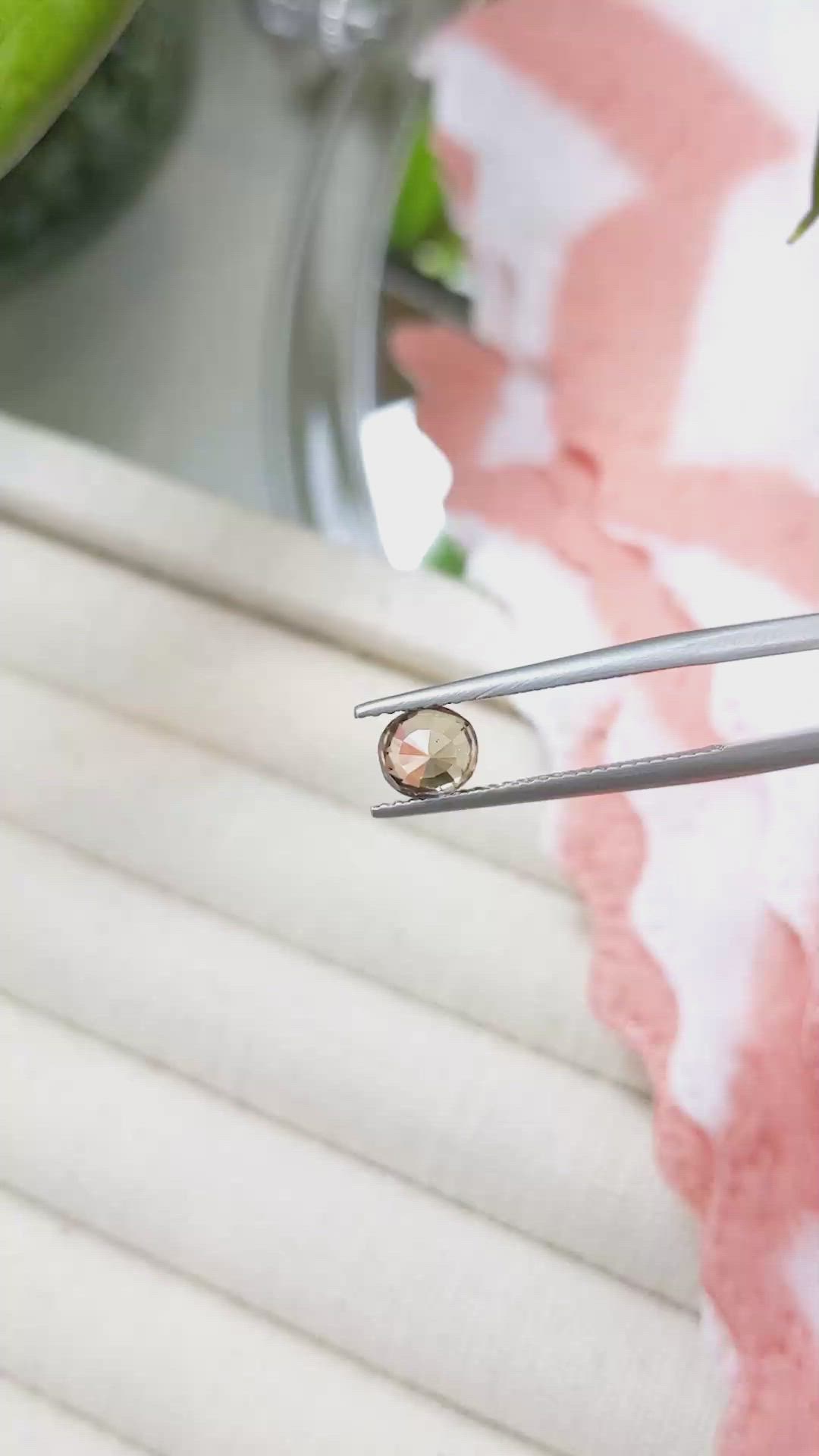 1.15 Ct. Peach Sapphire from Ceylon (Sri Lanka) Size Video