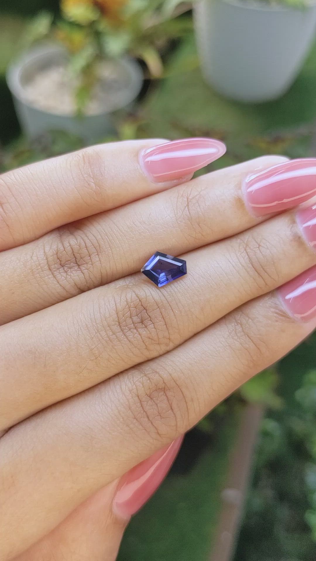 1.14 Ct. Blue Sapphire from Ceylon (Sri Lanka) Size Video