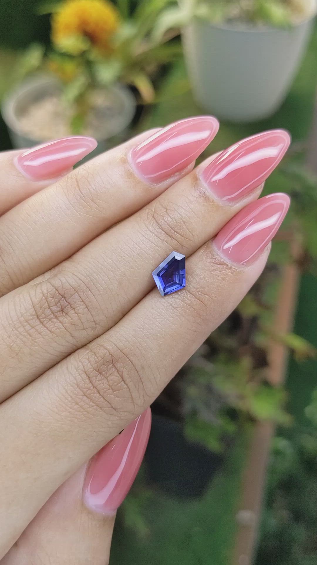 1.14 Ct. Blue Sapphire from Ceylon (Sri Lanka) Size Video