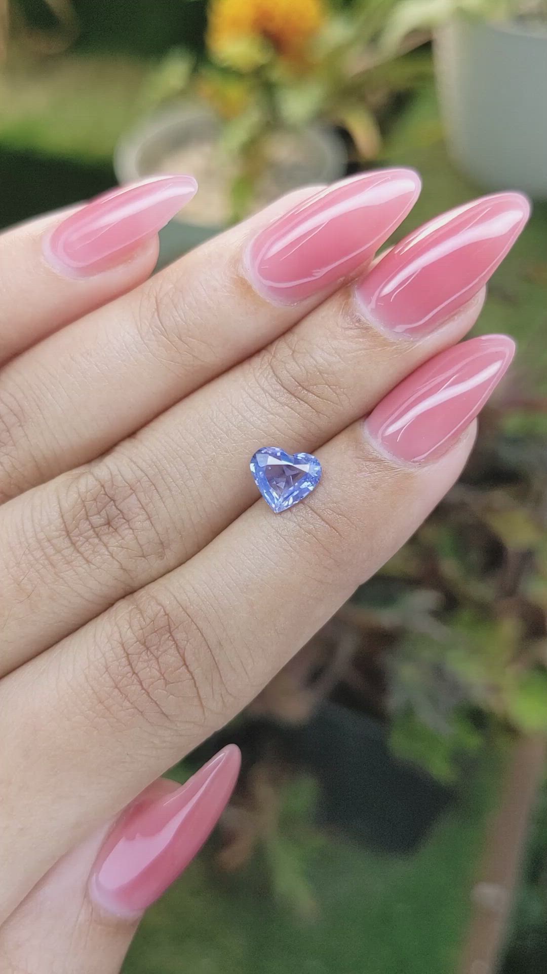 1.36 Ct. Blue Sapphire from Ceylon (Sri Lanka) Size Video