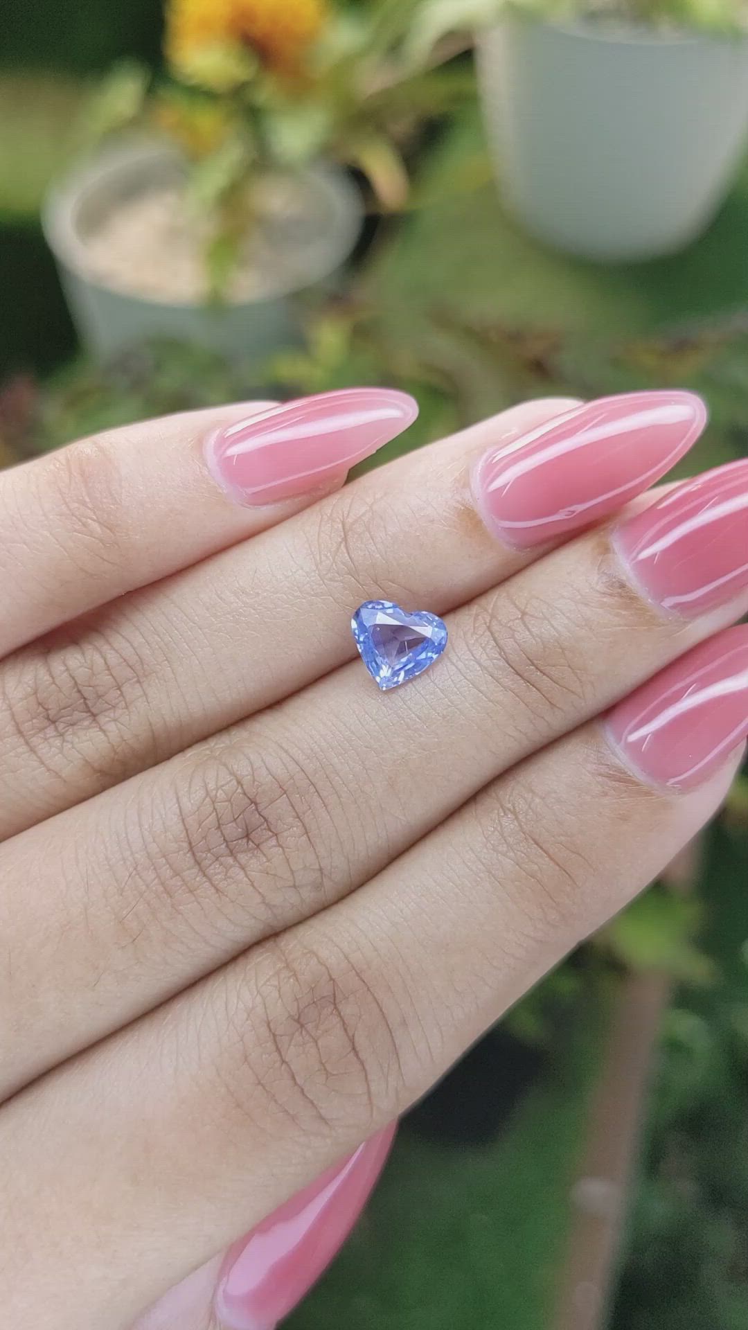 1.36 Ct. Blue Sapphire from Ceylon (Sri Lanka) Size Video