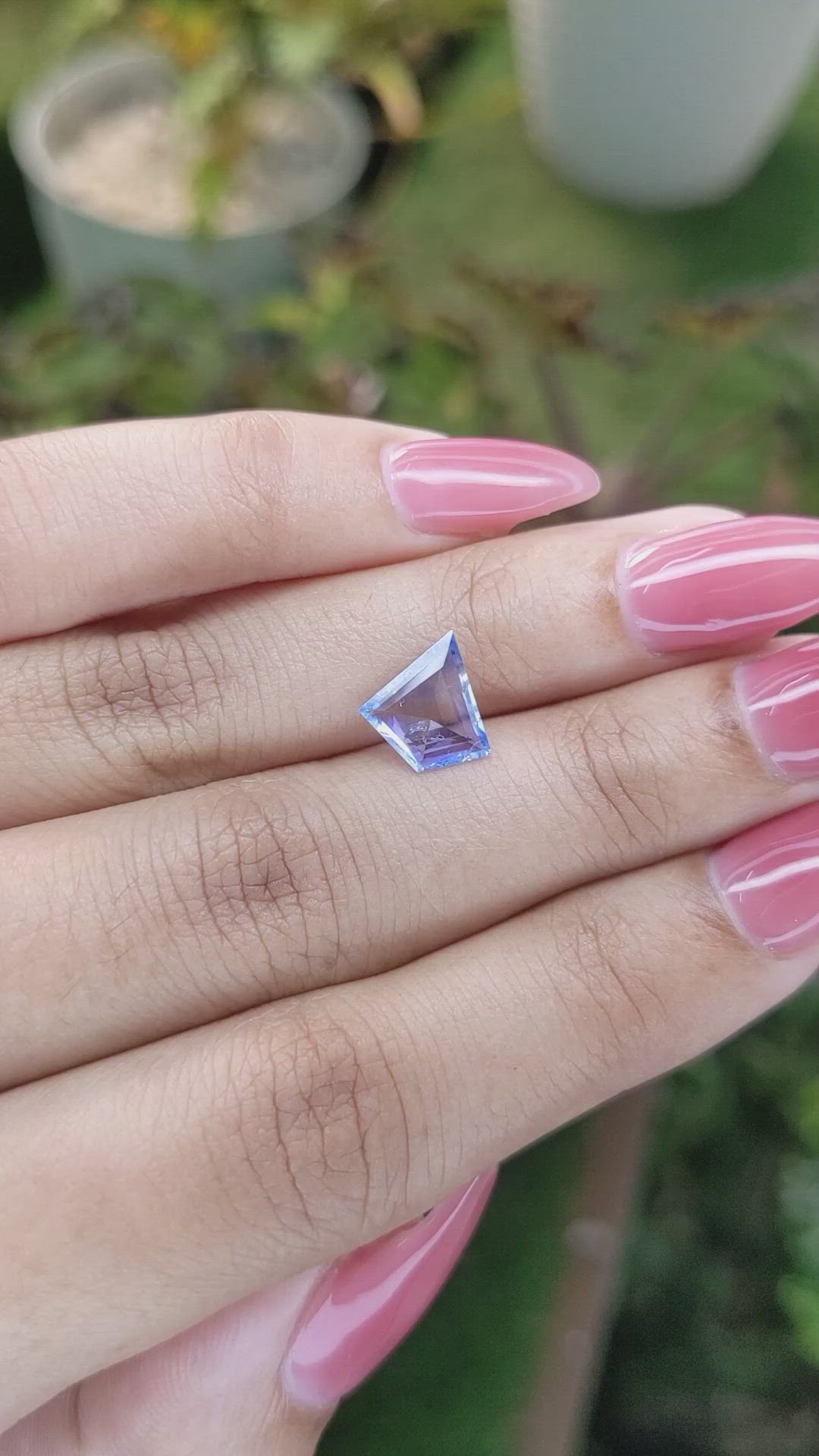 1.36 Ct. Blue Sapphire from Ceylon (Sri Lanka) Size Video