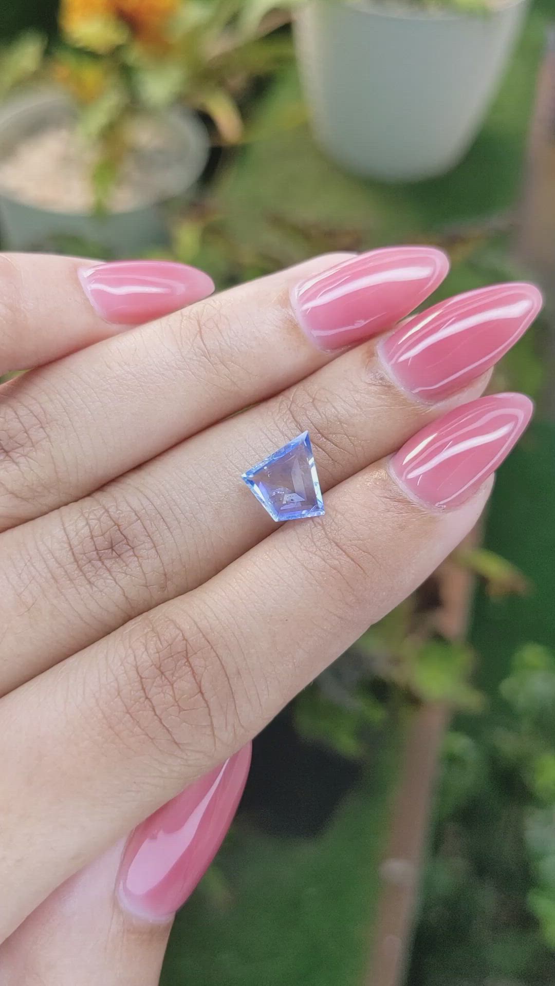 1.36 Ct. Blue Sapphire from Ceylon (Sri Lanka) Size Video