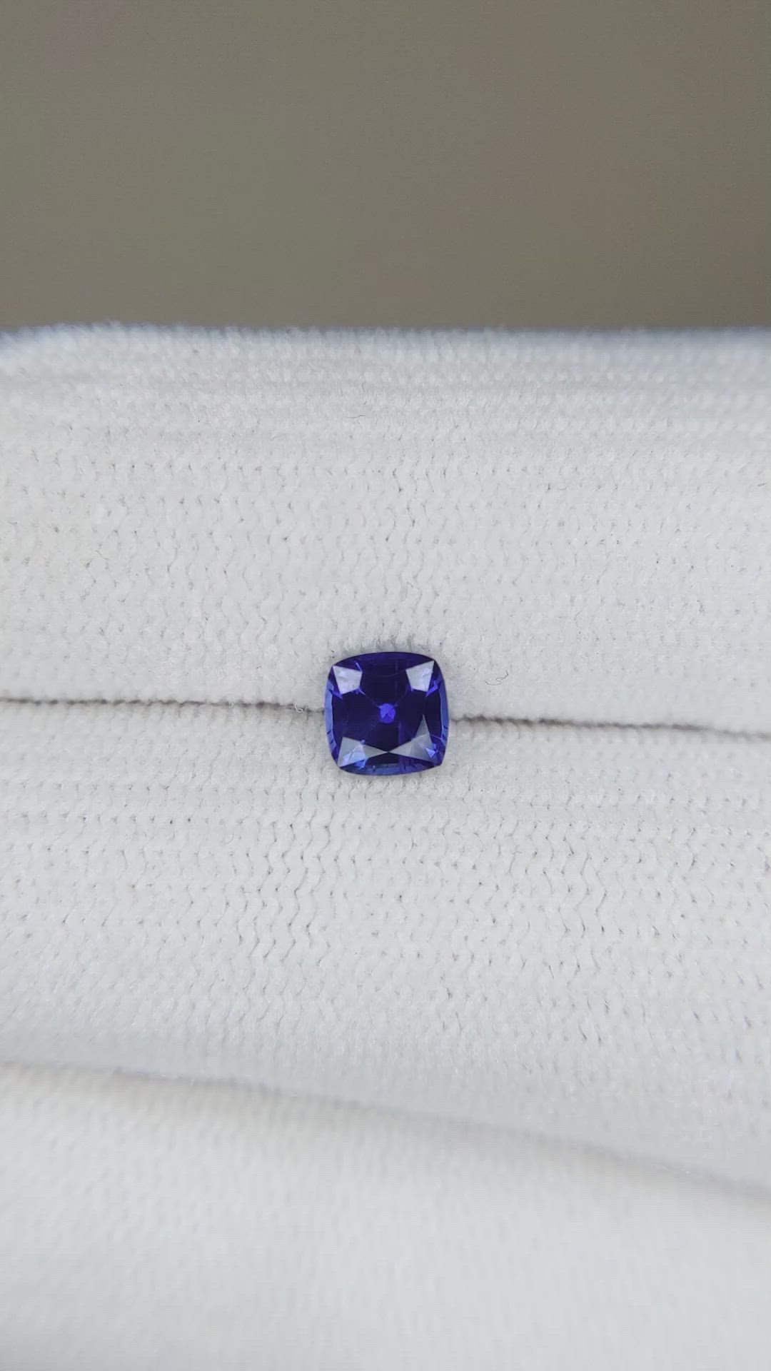 0.57 Ct. Blue Sapphire from Ceylon (Sri Lanka) Size Video