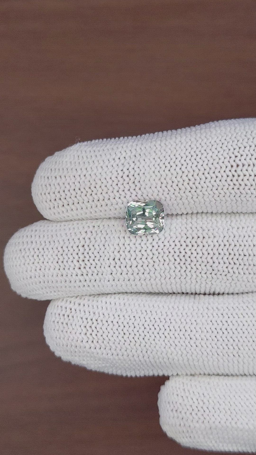 2.49 Ct. Bluish Green Sapphire from Ceylon (Sri Lanka) Size Video