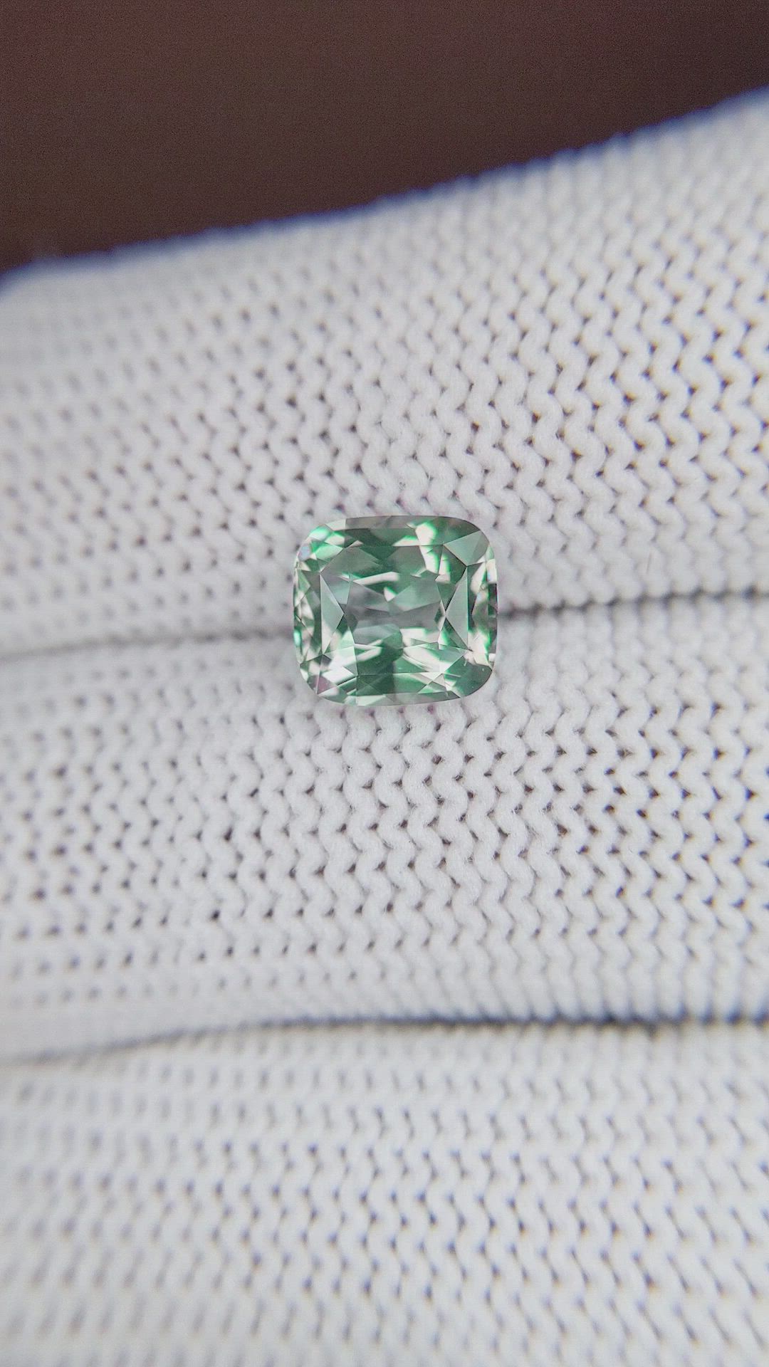 2.49 Ct. Bluish Green Sapphire from Ceylon (Sri Lanka) Size Video