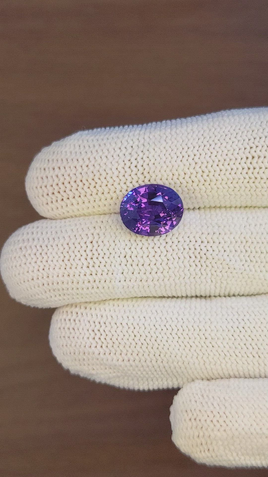 7.02 Ct. Color Change Sapphire from Ceylon (Sri Lanka) Size Video