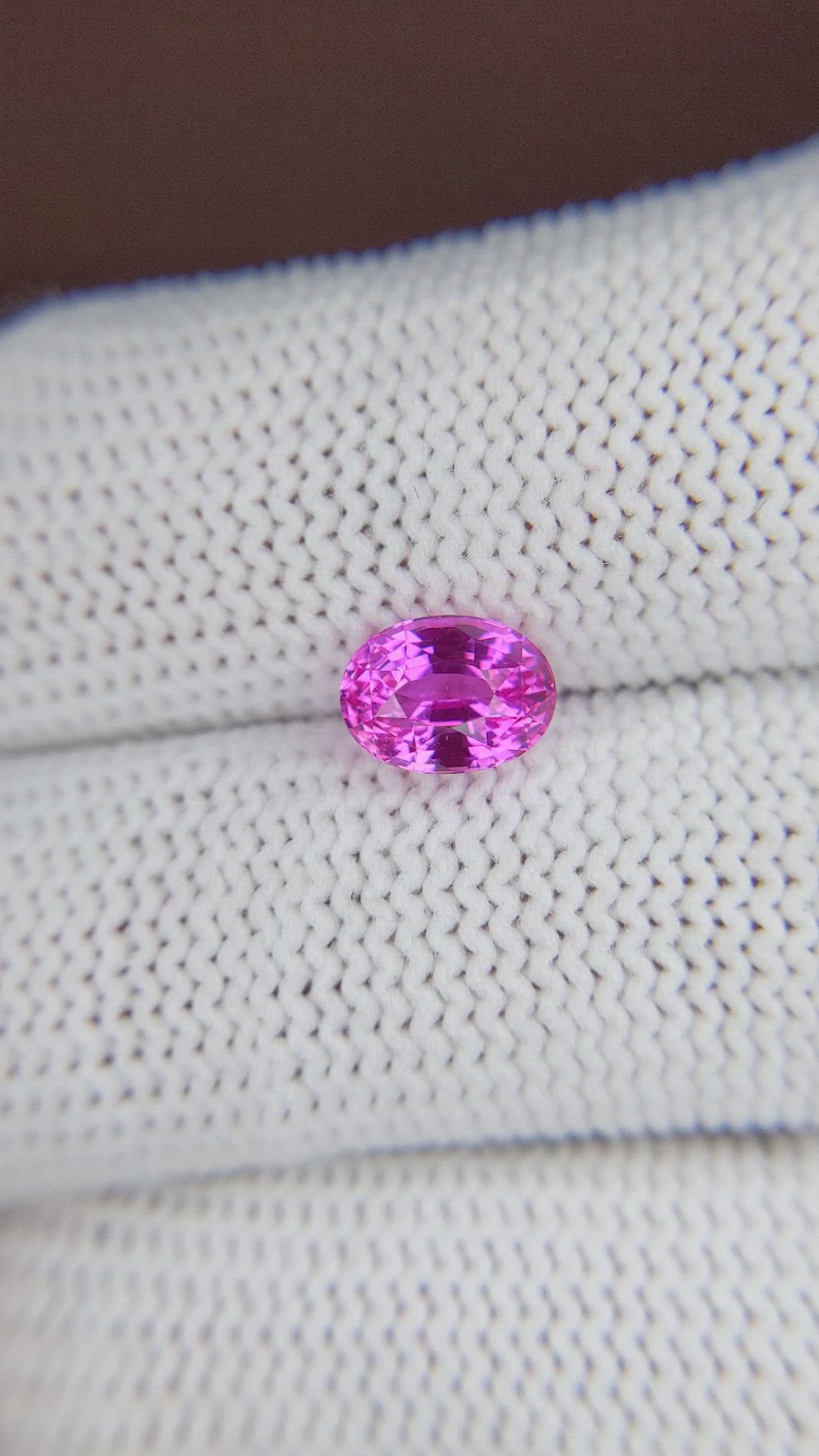 1.87 Ct. Pink Sapphire from Madagascar Size Video