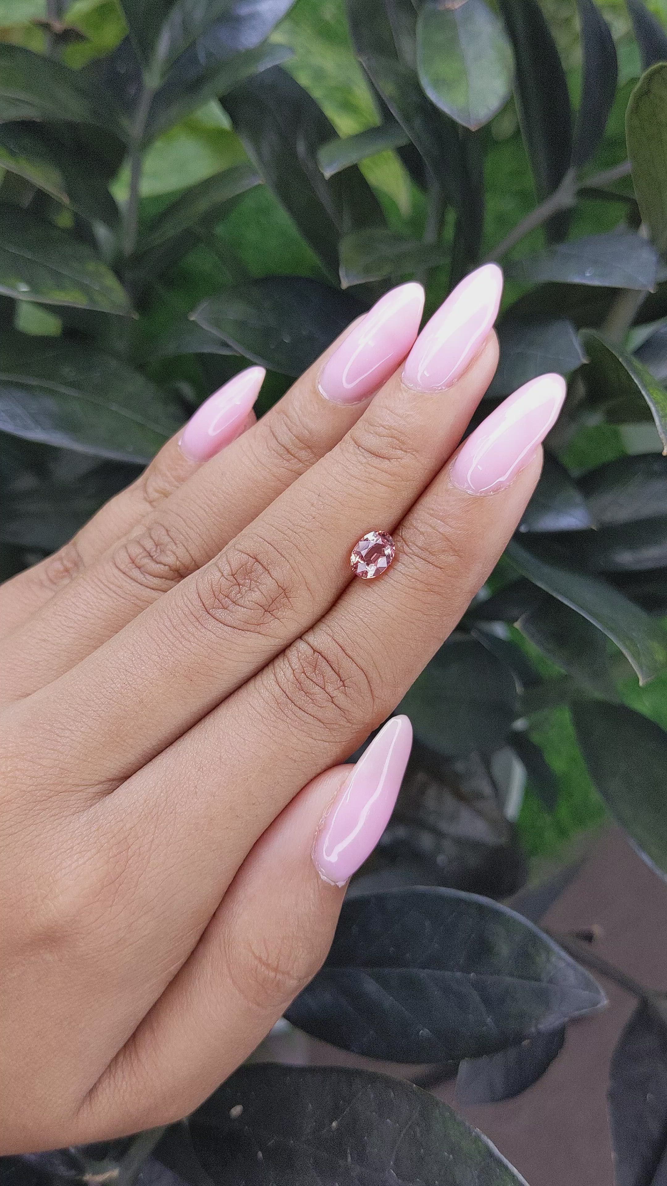 1.14 Ct. Padparadscha Sapphire from Madagascar Size Video