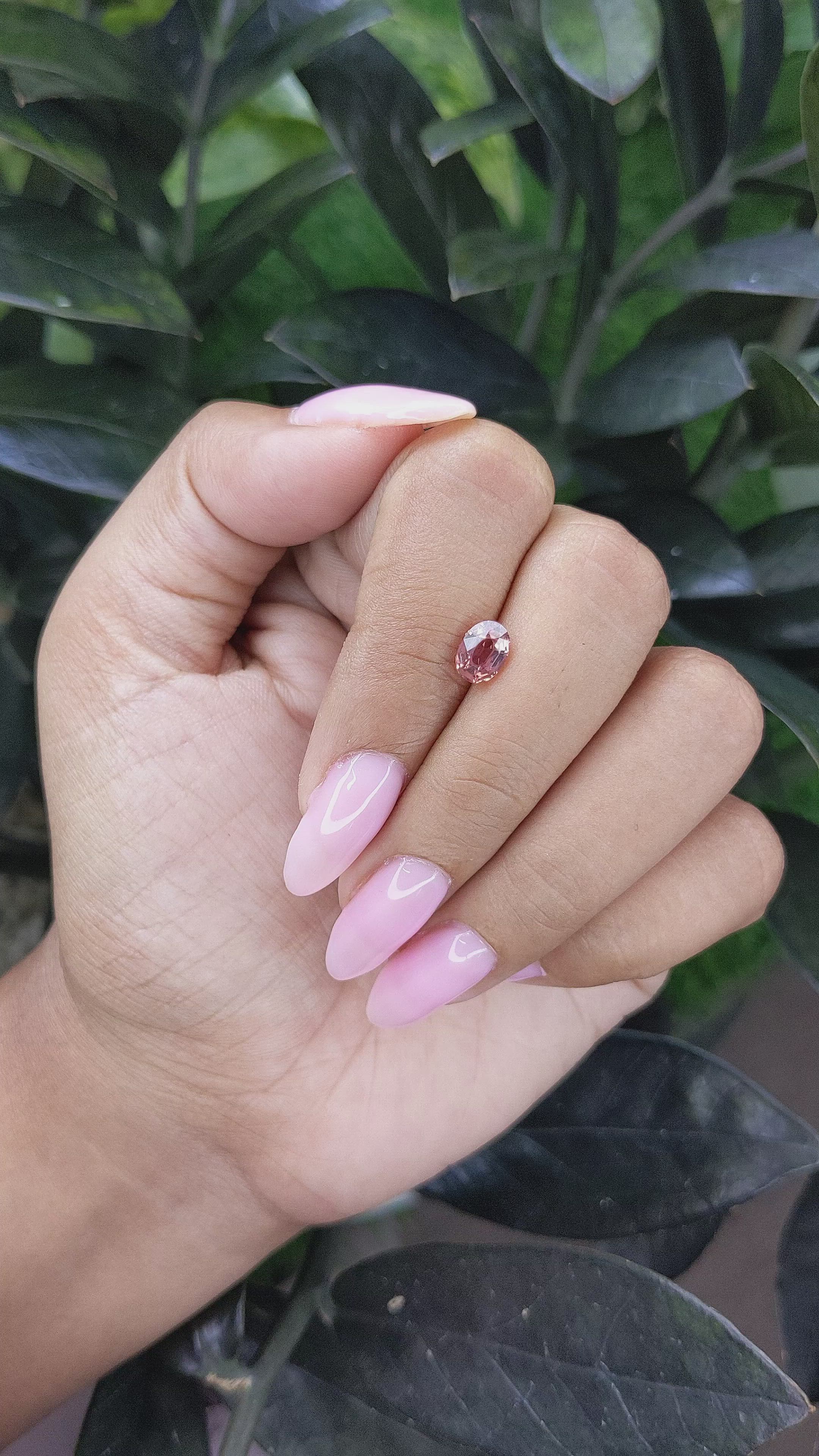 1.14 Ct. Padparadscha Sapphire from Madagascar Size Video