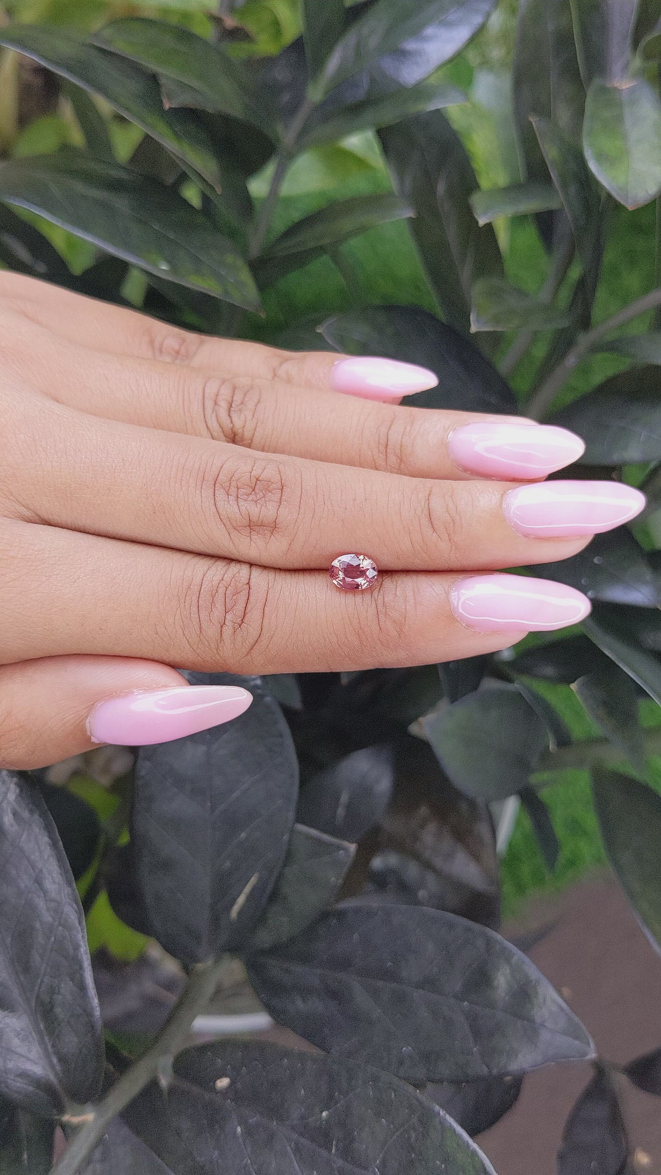 1.14 Ct. Padparadscha Sapphire from Madagascar Size Video