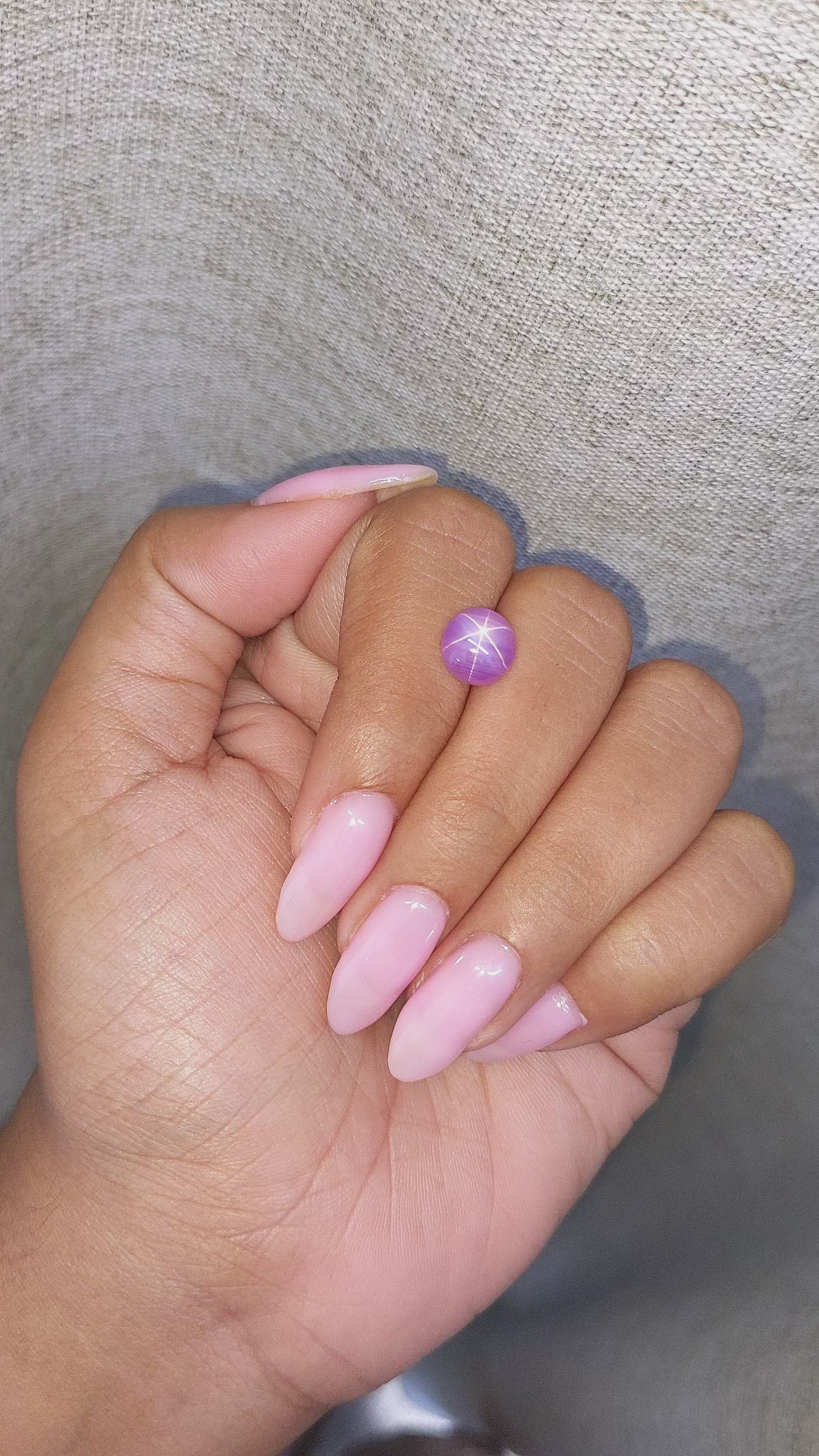 2.78 Ct. Pink Star Sapphire from Ceylon (Sri Lanka) Size Video