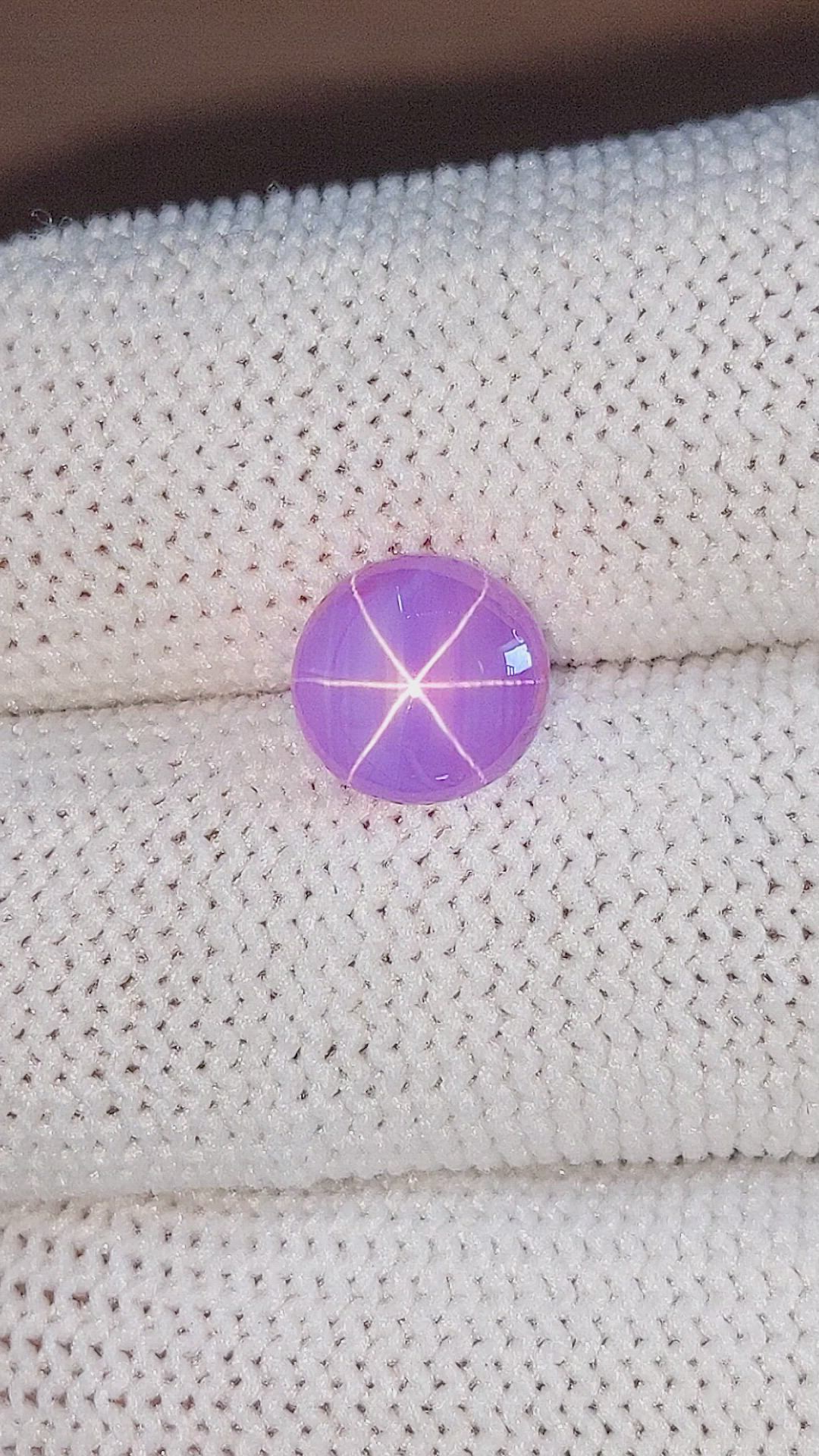 2.78 Ct. Pink Star Sapphire from Ceylon (Sri Lanka) Size Video