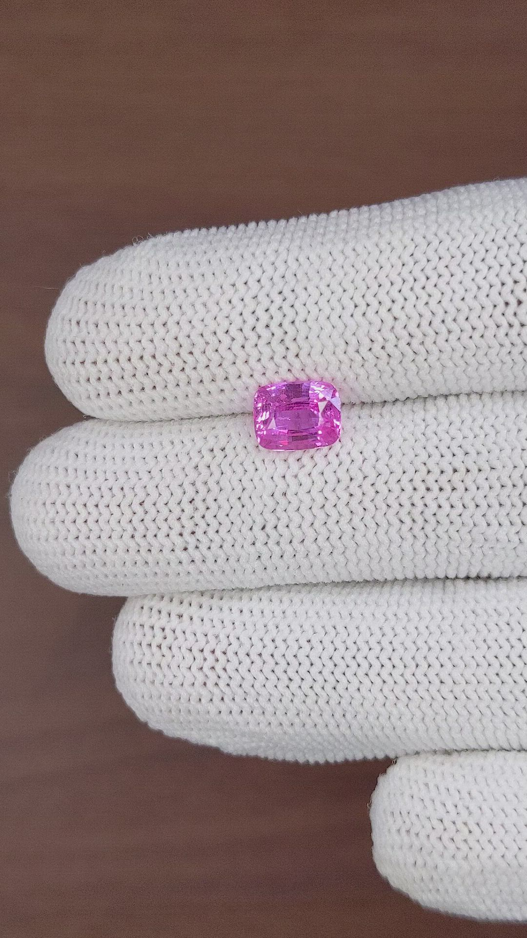 2.09 Ct. Pink Sapphire from Ceylon (Sri Lanka) Size Video