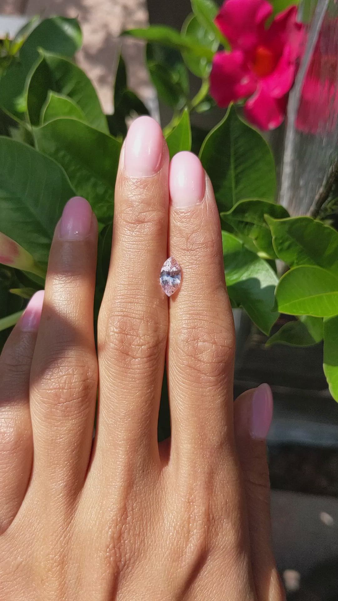 1.68 Ct. Pink Sapphire from Ceylon (Sri Lanka) Size Video