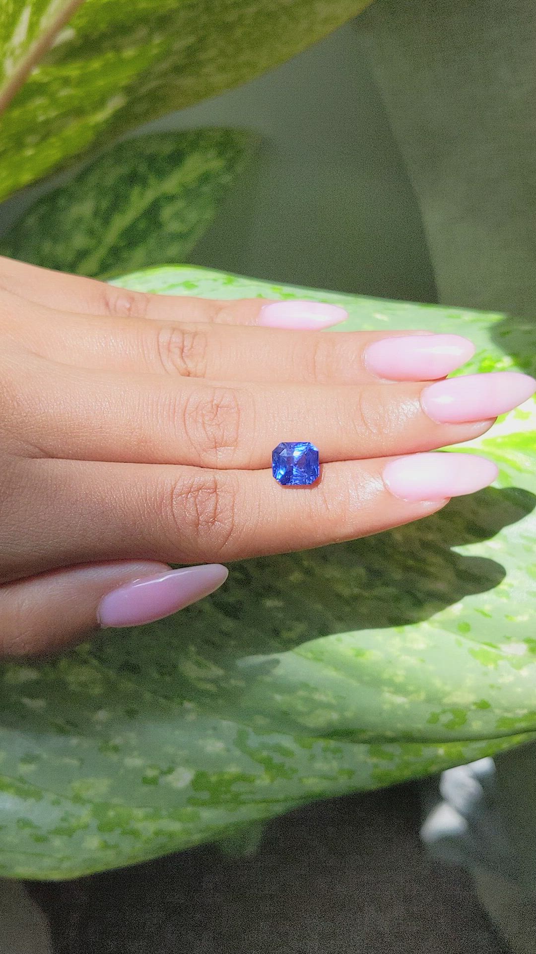 3.29 Ct. Blue Sapphire from Tanzania Size Video