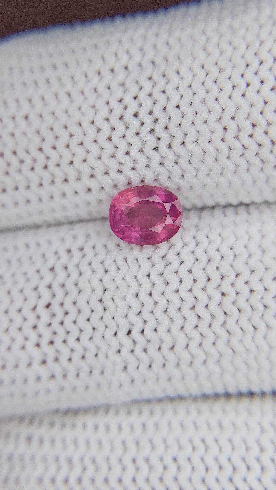 0.88 Ct. Pink Sapphire from Tanzania Size Video