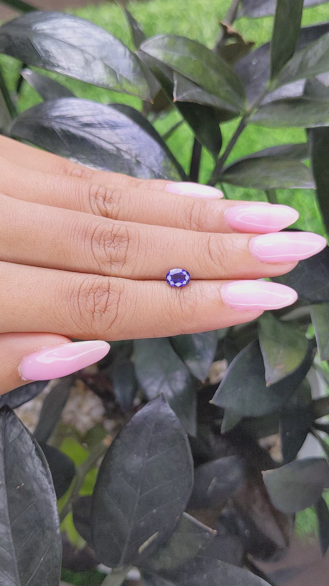 0.92 Ct. Color Change Sapphire from Tanzania Size Video