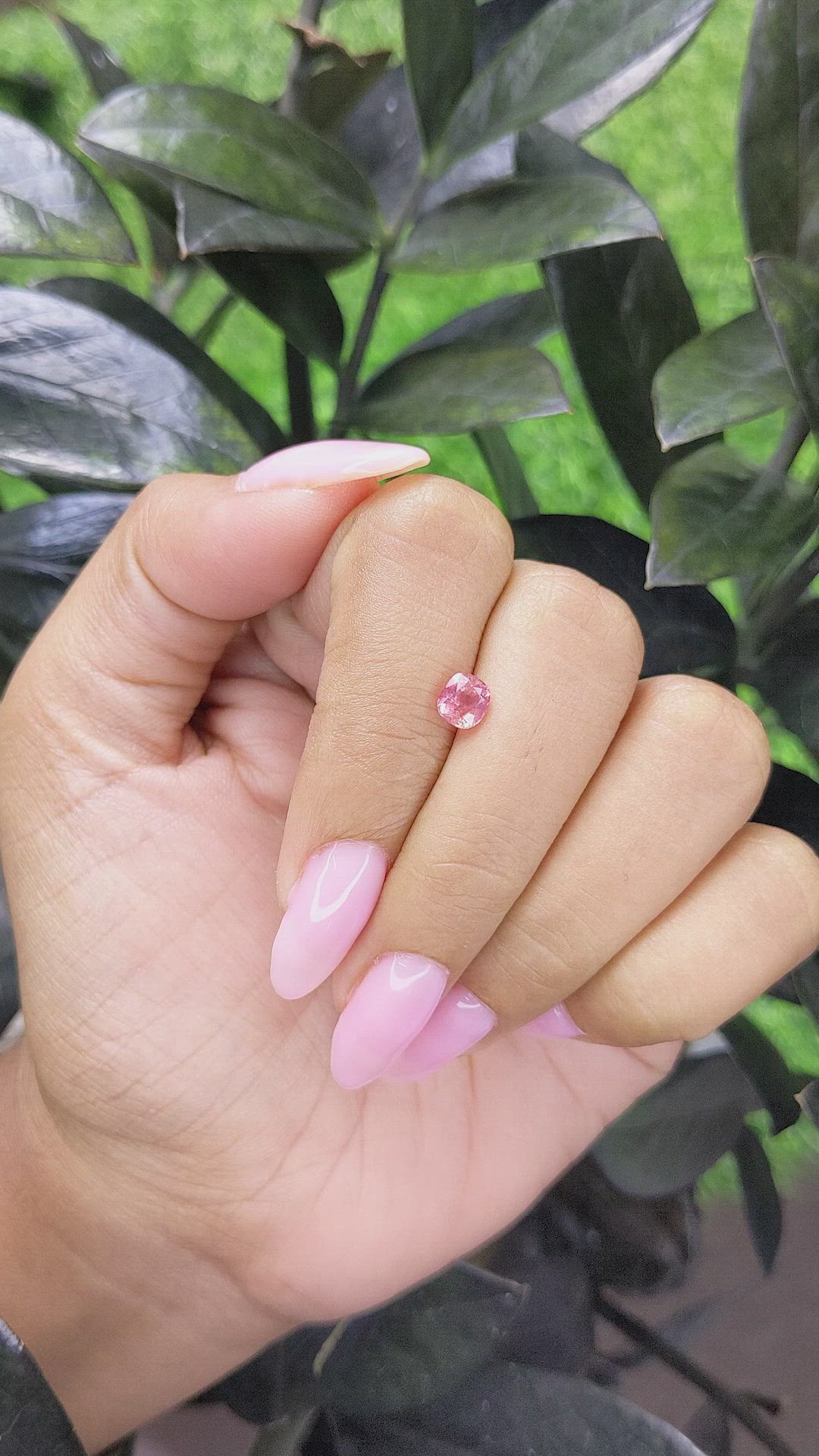 0.77 Ct. Padparadscha Sapphire from Tanzania Size Video