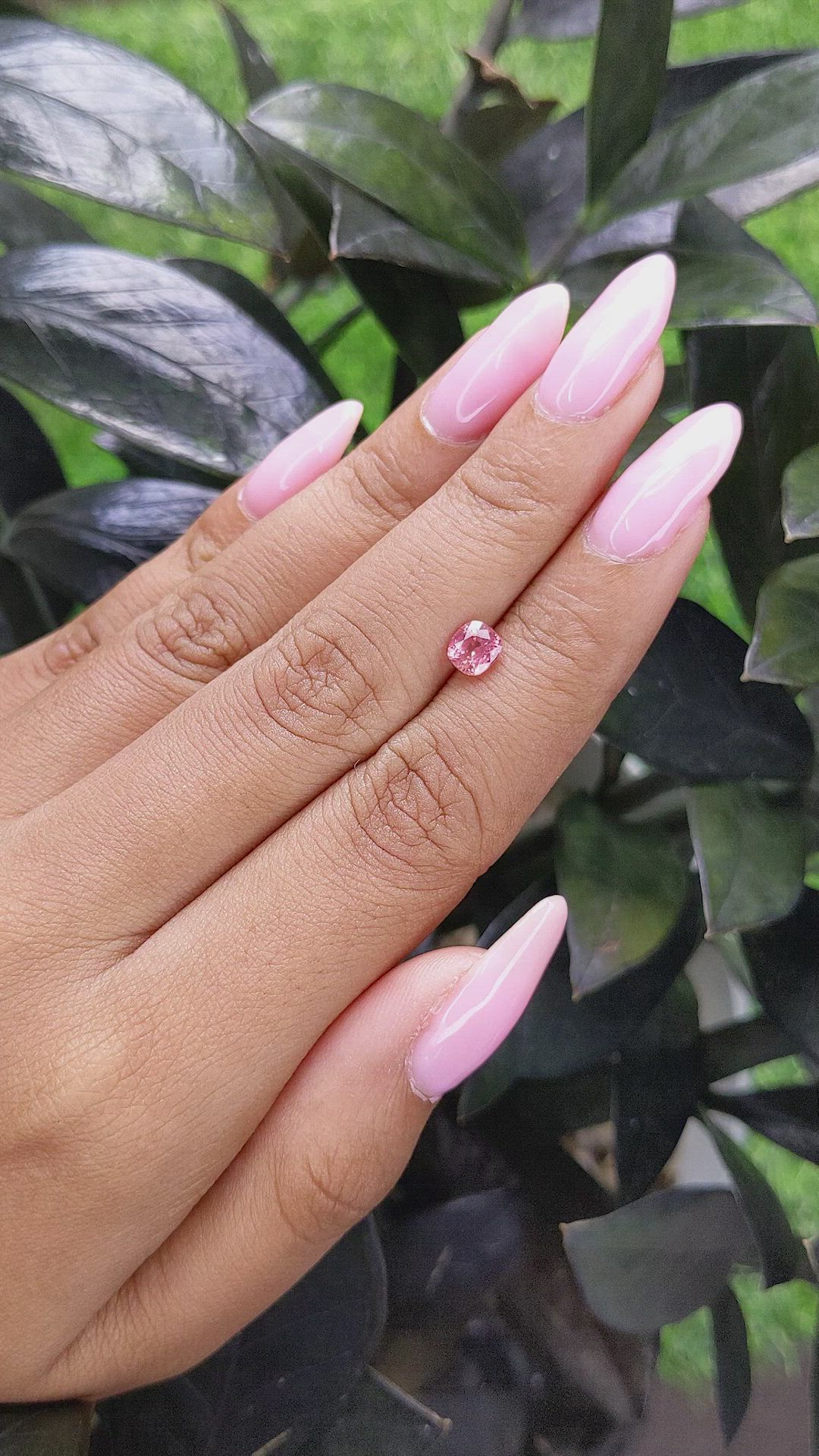 0.77 Ct. Padparadscha Sapphire from Tanzania Size Video