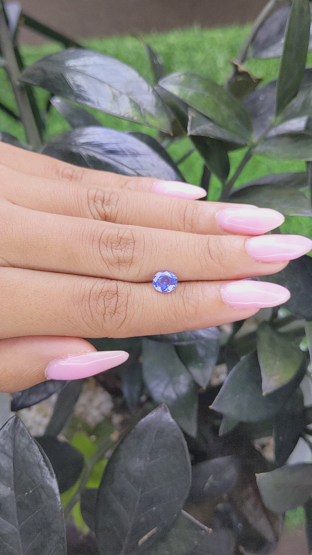 1.11 Ct. Blue Sapphire from Tanzania Size Video
