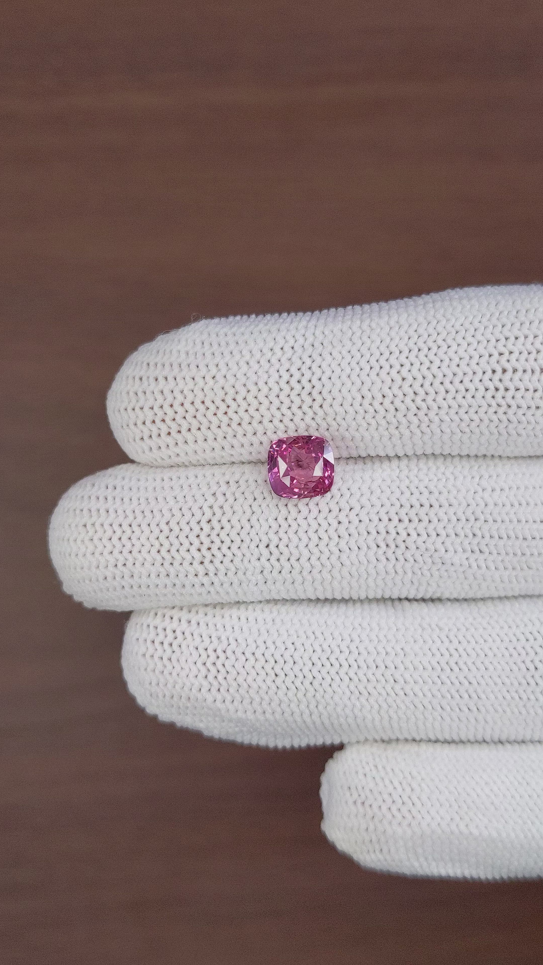 2.63 Ct. Purplish Pink Sapphire from Tanzania Size Video