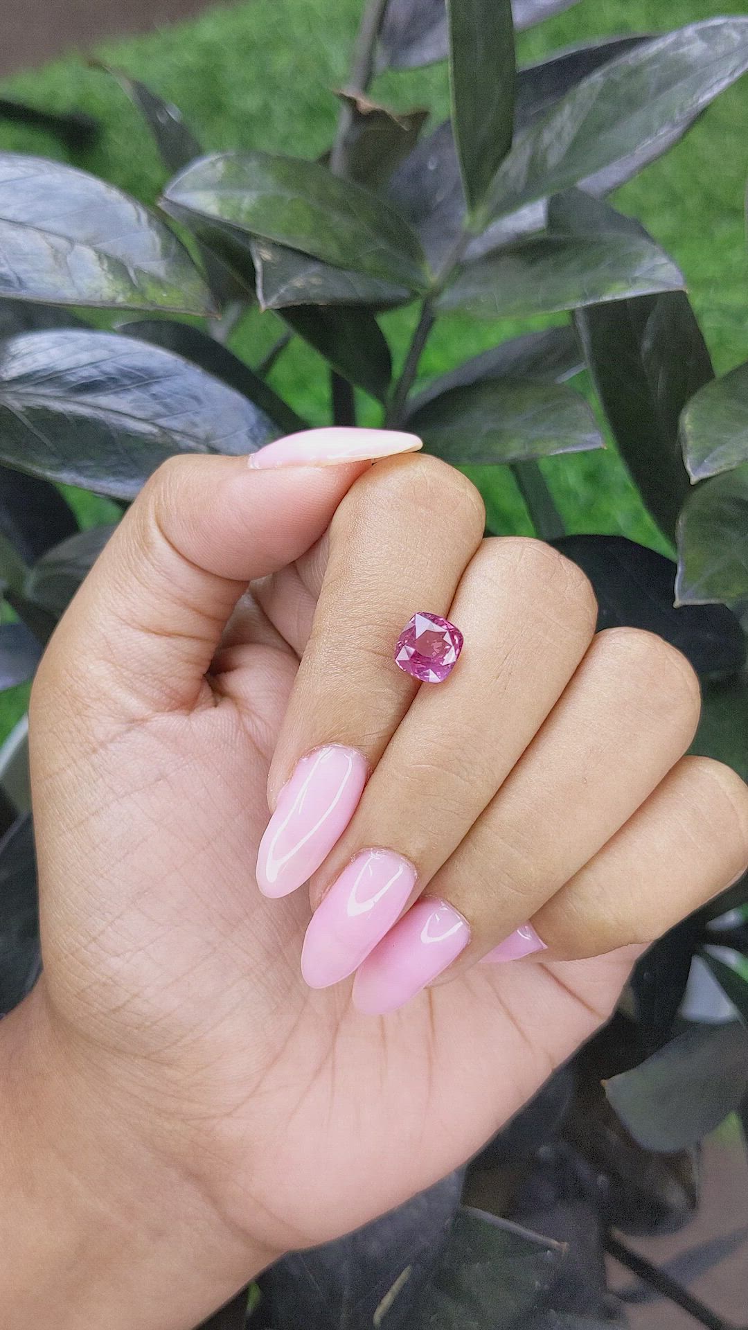 2.63 Ct. Purplish Pink Sapphire from Tanzania Size Video