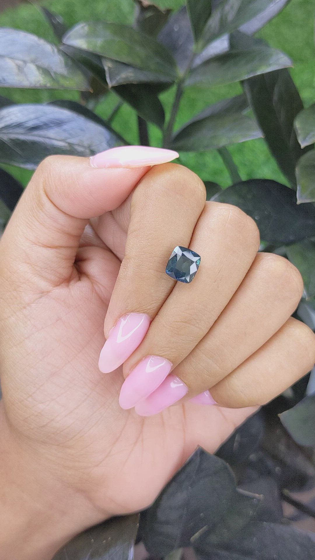 3.24 Ct. Bluish Green Sapphire from Madagascar Size Video