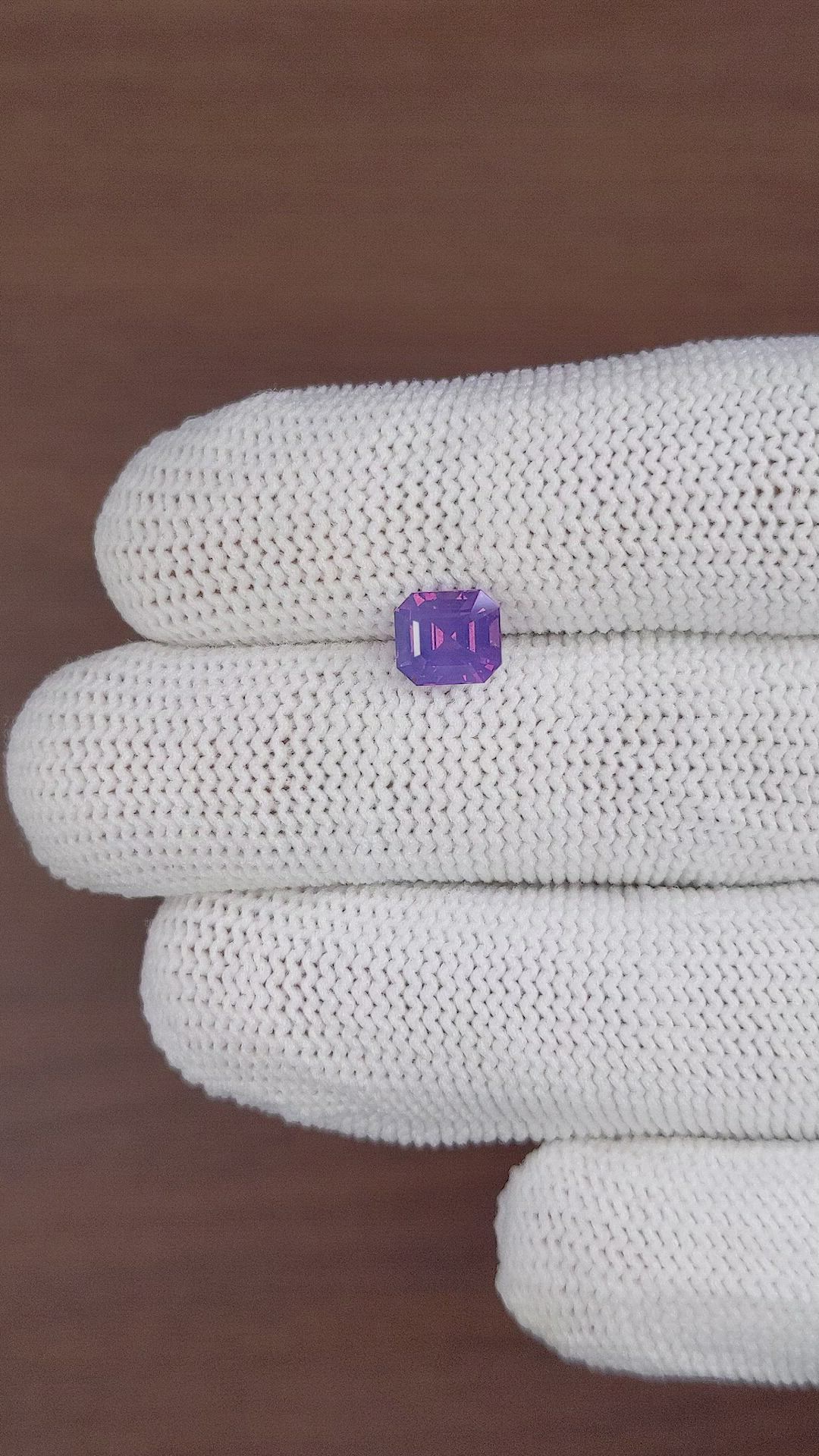 1.84 Ct. Pinkish Purple Sapphire from Tanzania Size Video