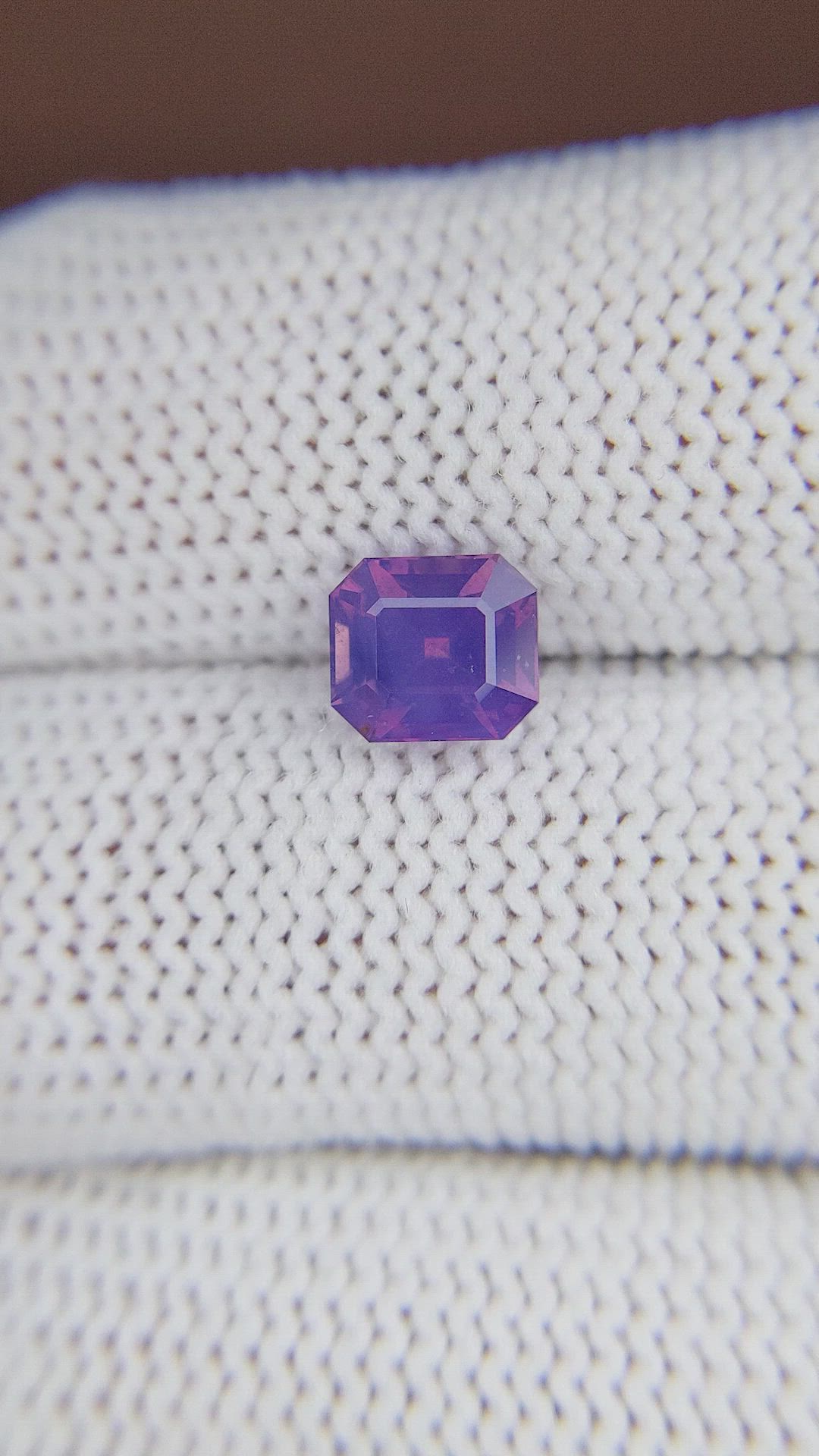 1.84 Ct. Pinkish Purple Sapphire from Tanzania Size Video