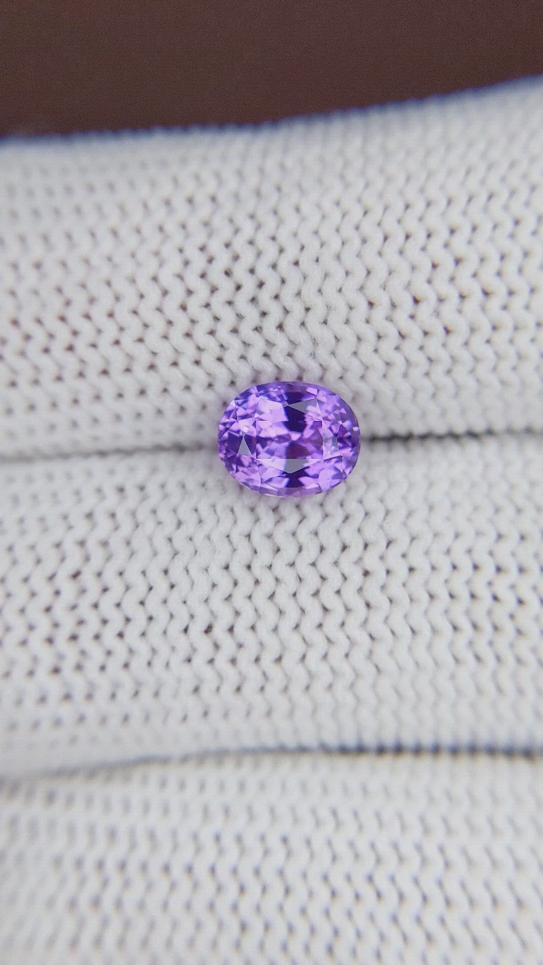 1.67 Ct. Bluish Purple Sapphire from Tanzania Size Video