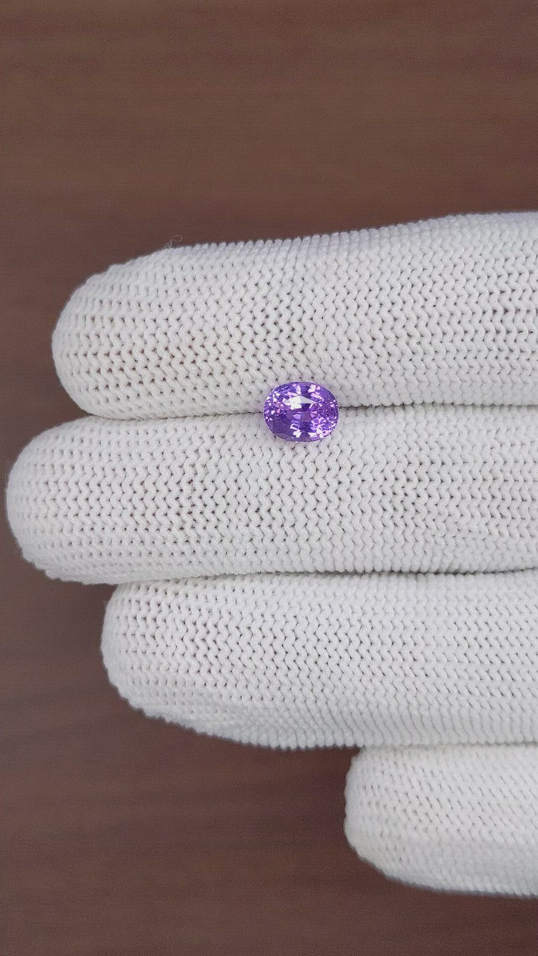 1.67 Ct. Bluish Purple Sapphire from Tanzania Size Video