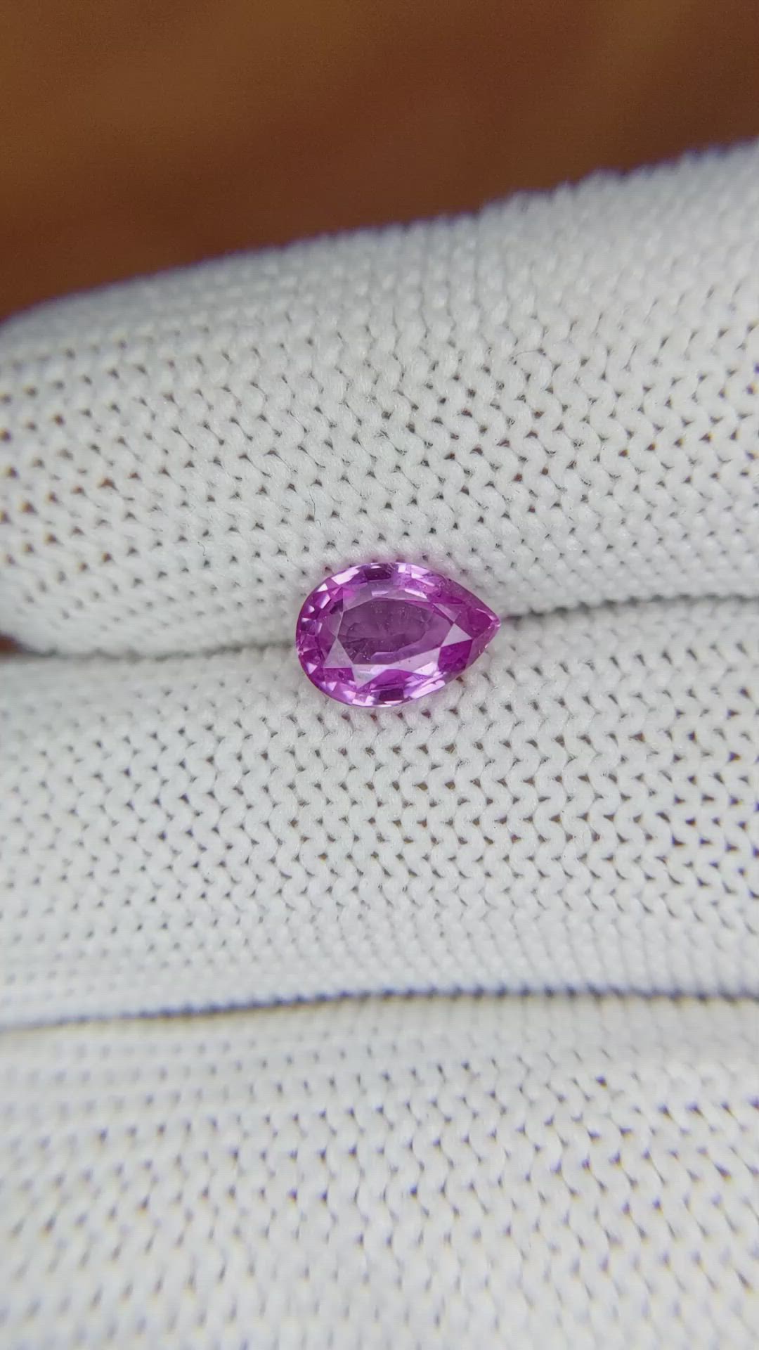 1.46 Ct. Pinkish Purple Sapphire from Ceylon (Sri Lanka) Size Video