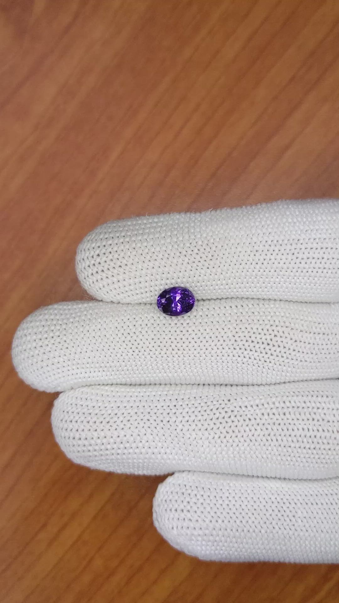 1.34 Ct. Purple Sapphire from Ceylon (Sri Lanka) Size Video