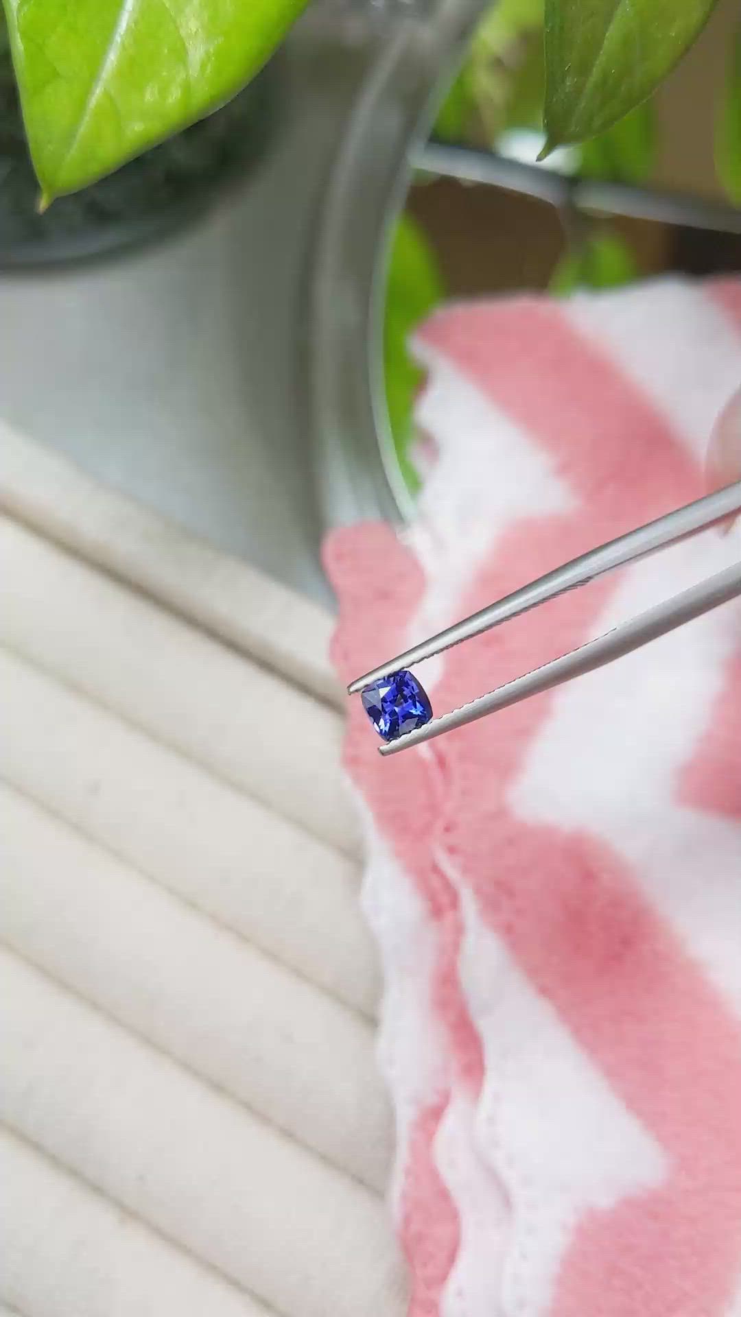 0.62 Ct. Blue Sapphire from Ceylon (Sri Lanka) Size Video