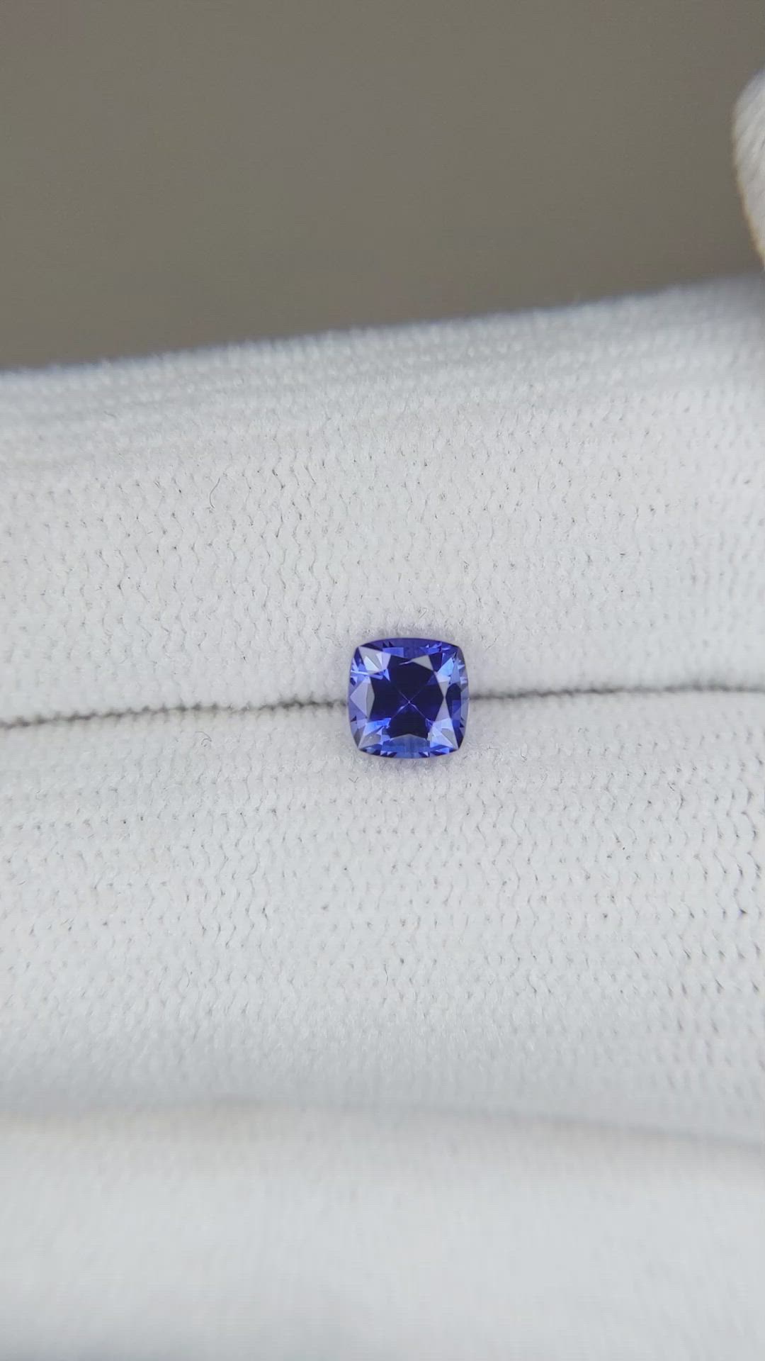 0.62 Ct. Blue Sapphire from Ceylon (Sri Lanka) Size Video