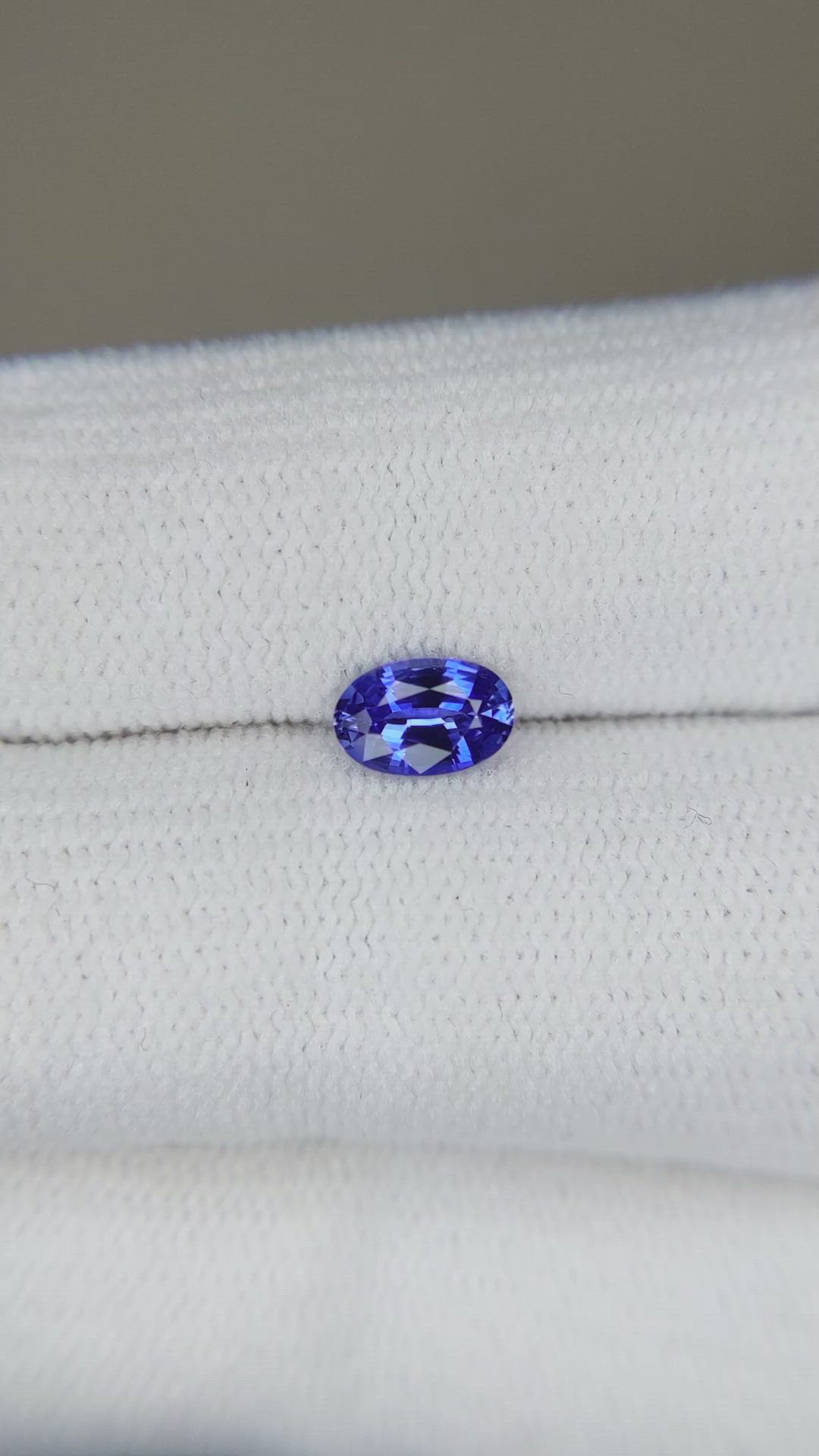 0.59 Ct. Blue Sapphire from Ceylon (Sri Lanka) Size Video