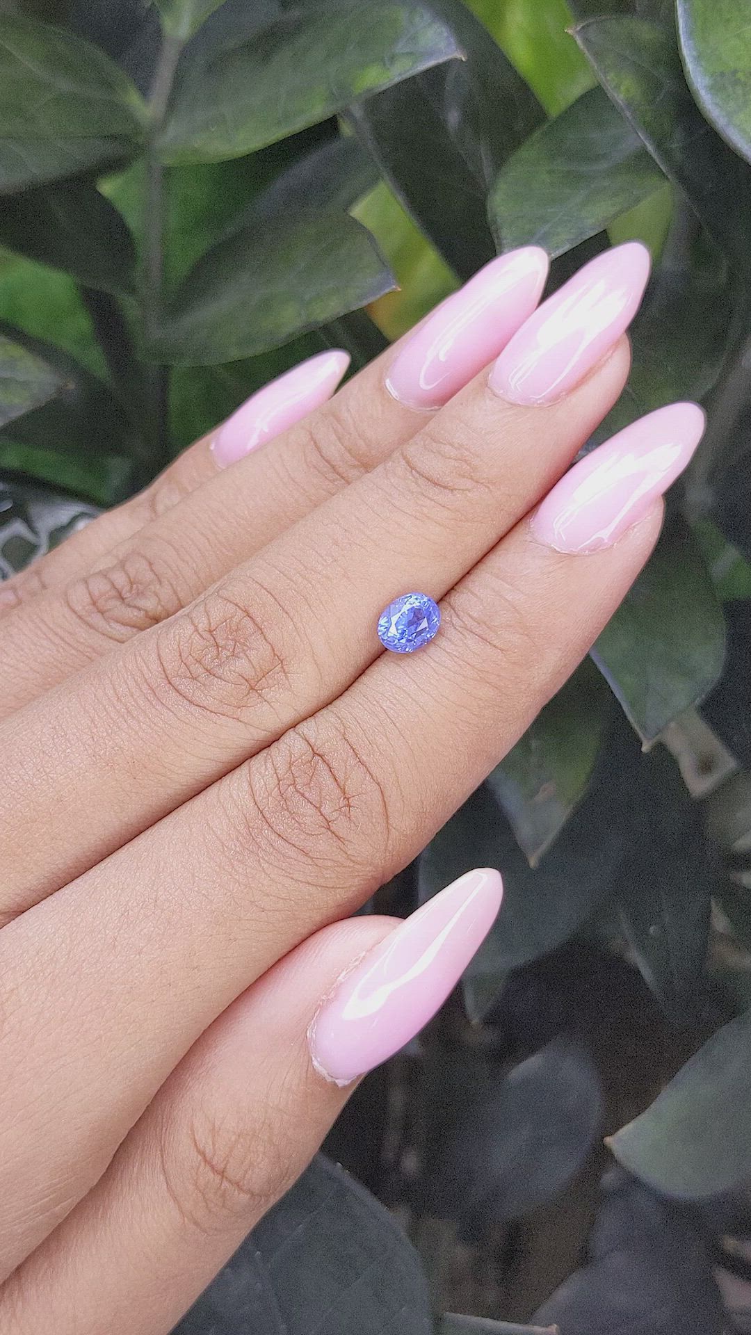 1.06 Ct. Blue Sapphire from Tanzania Size Video