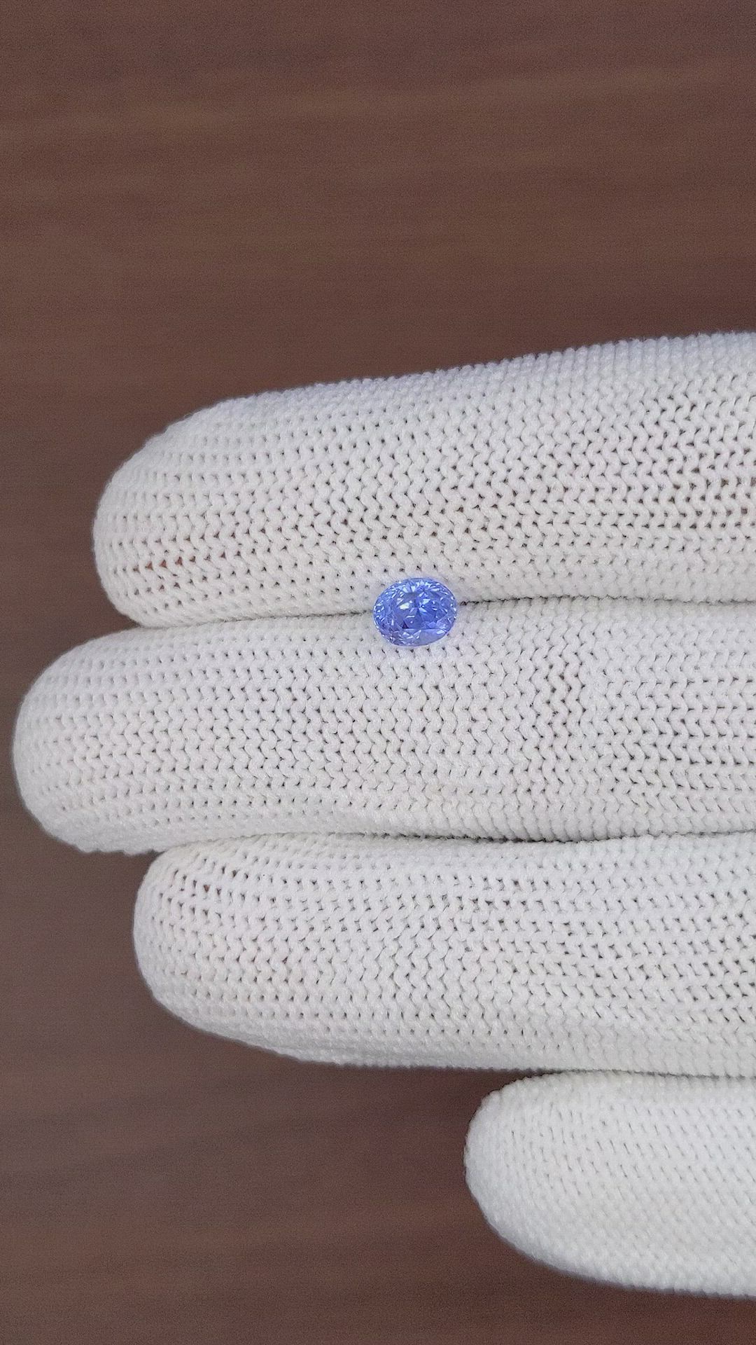 1.06 Ct. Blue Sapphire from Tanzania Size Video