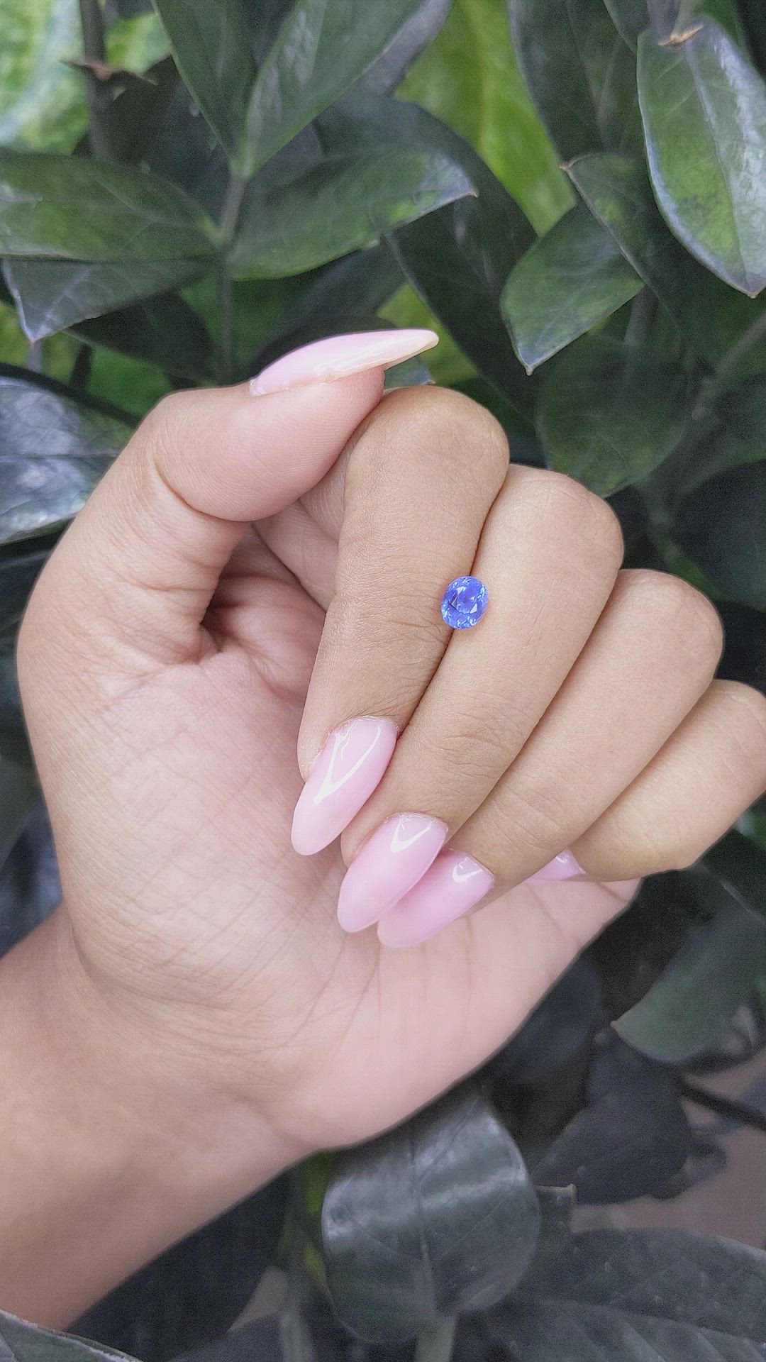 1.06 Ct. Blue Sapphire from Tanzania Size Video