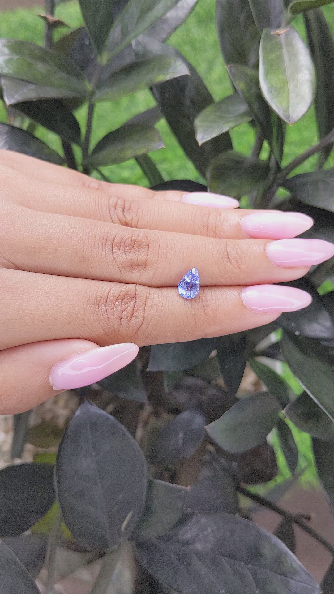 1.55 Ct. Blue Sapphire from Madagascar Size Video
