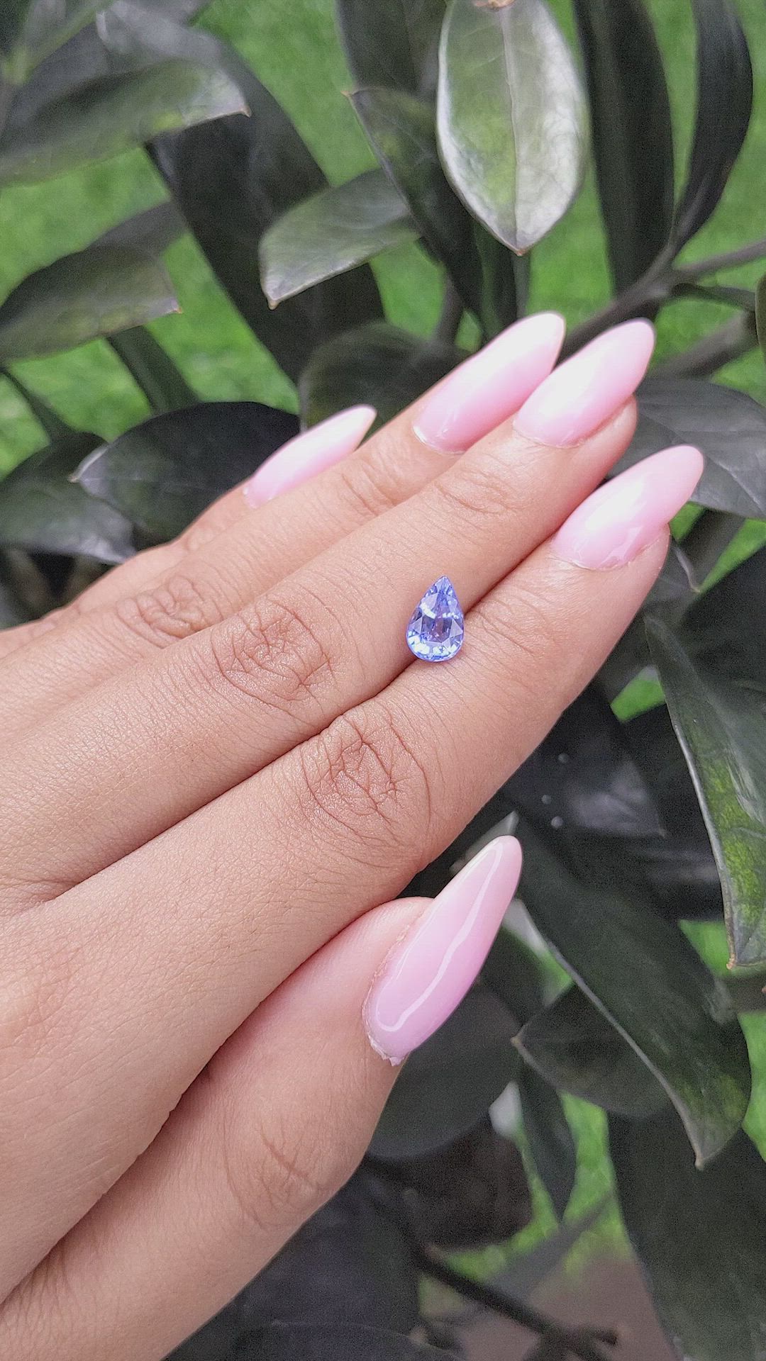 1.55 Ct. Blue Sapphire from Madagascar Size Video