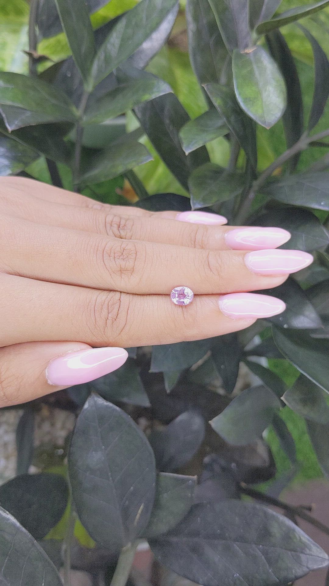 1.13 Ct. Pink Sapphire from Madagascar Size Video