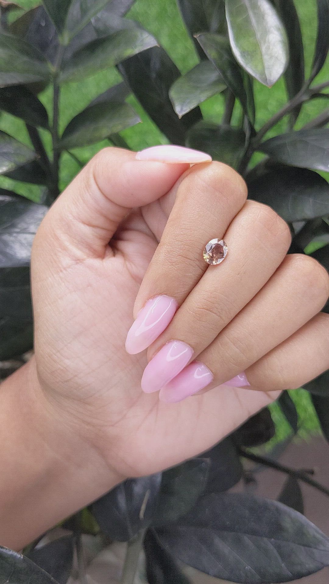 1.12 Ct. Greenish Brown Sapphire from Madagascar Size Video