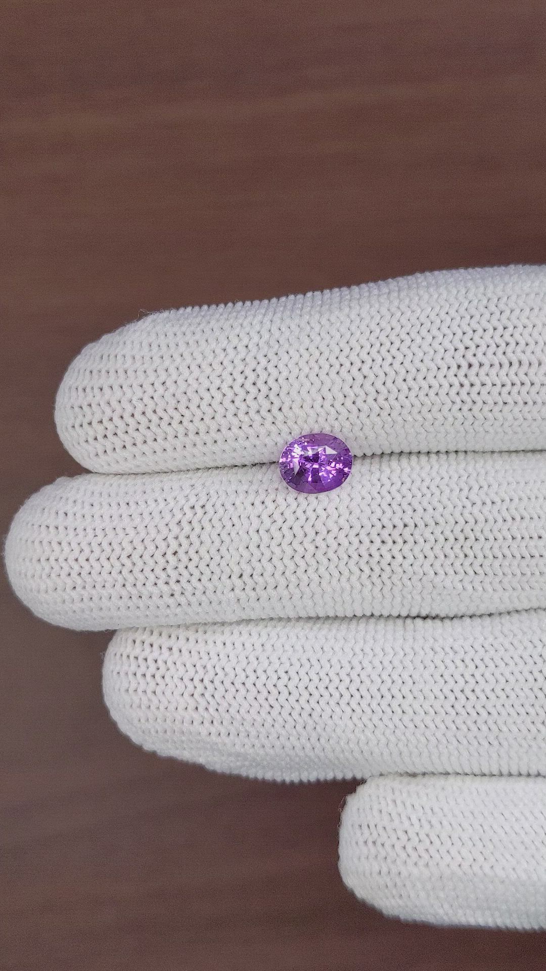 1.54 Ct. Purple Sapphire from Madagascar Size Video