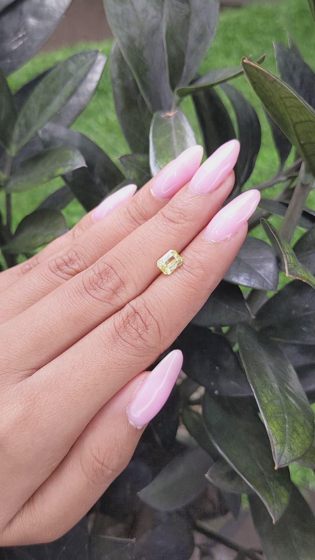 1.19 Ct. Yellow Sapphire from Madagascar Size Video