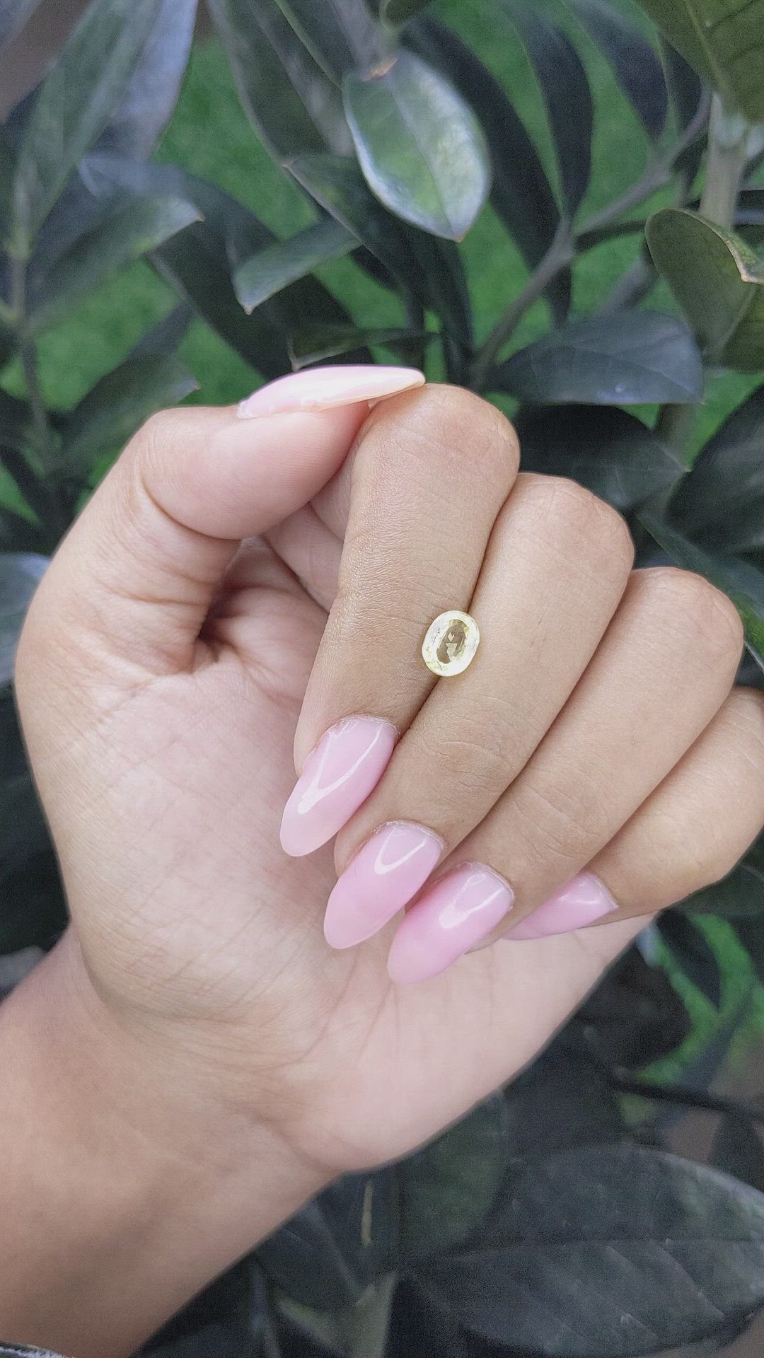 1.15 Ct. Yellow Sapphire from Ceylon (Sri Lanka) Size Video